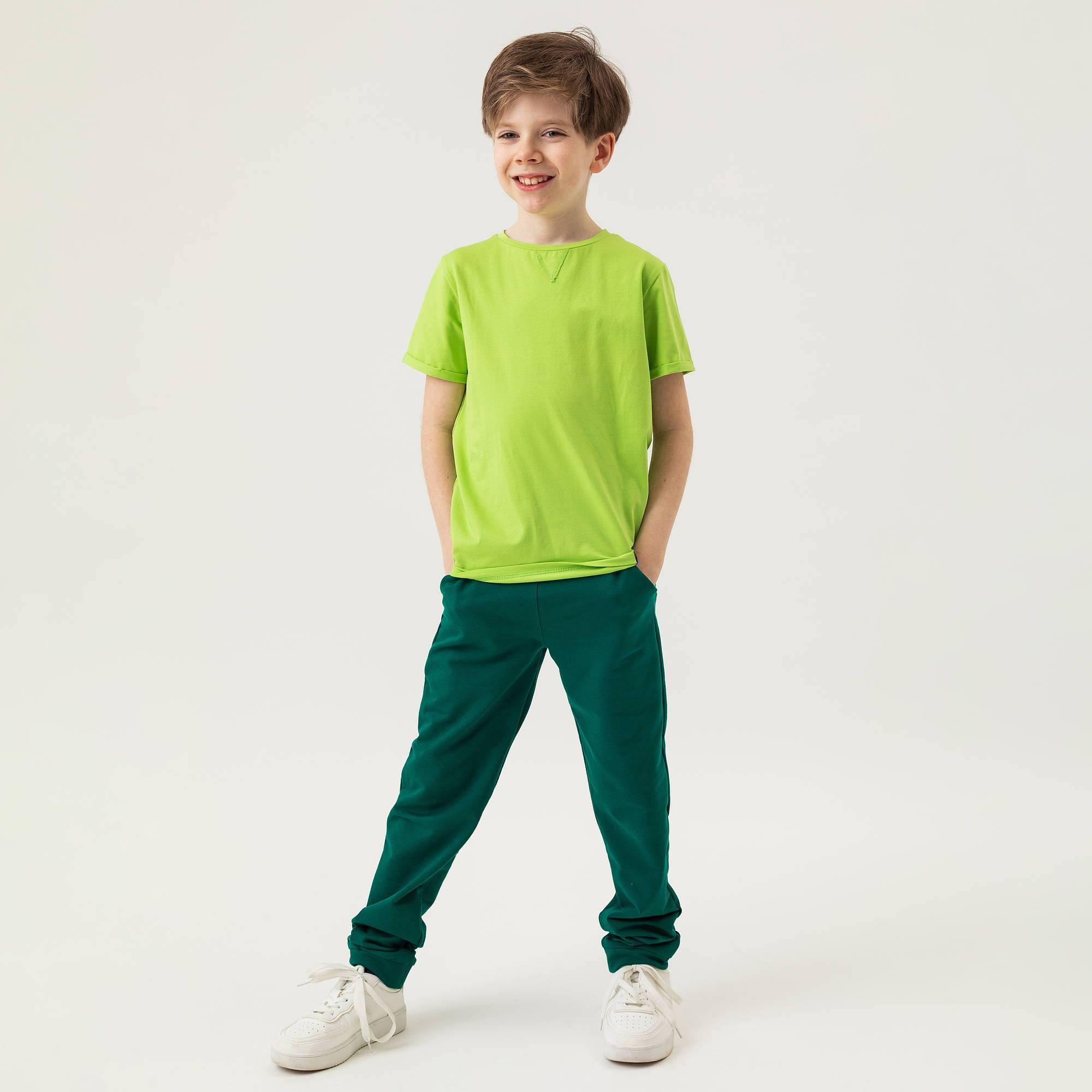 Bottle-green joggers with a back pocket