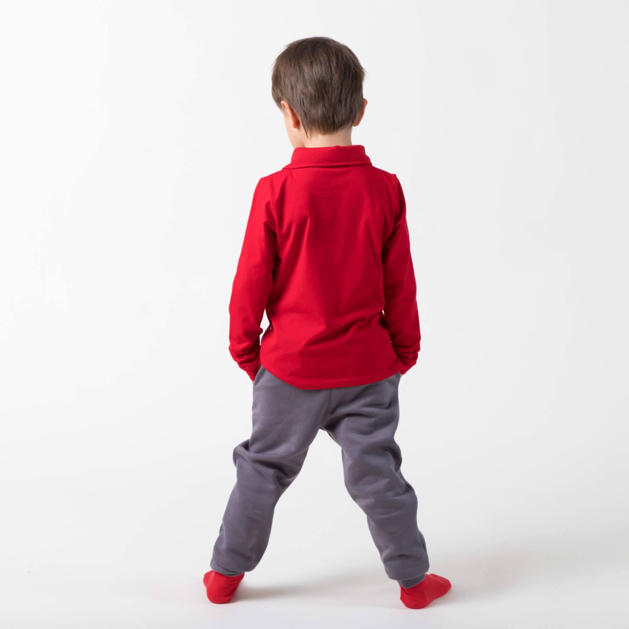 Graphite fleece-lined joggers kids