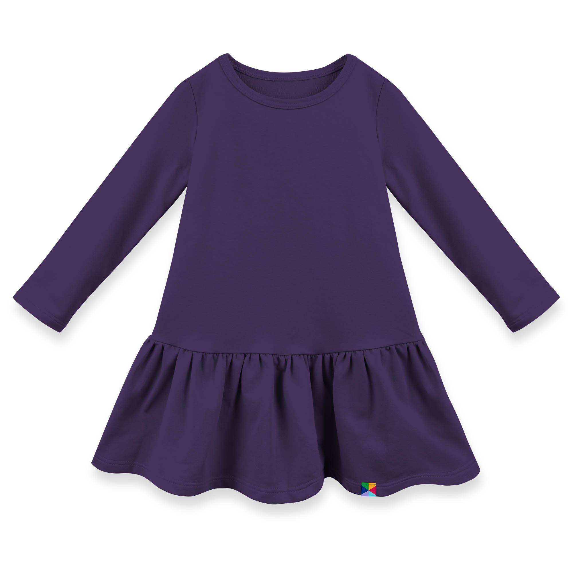 Violet flared sweatshirt dress