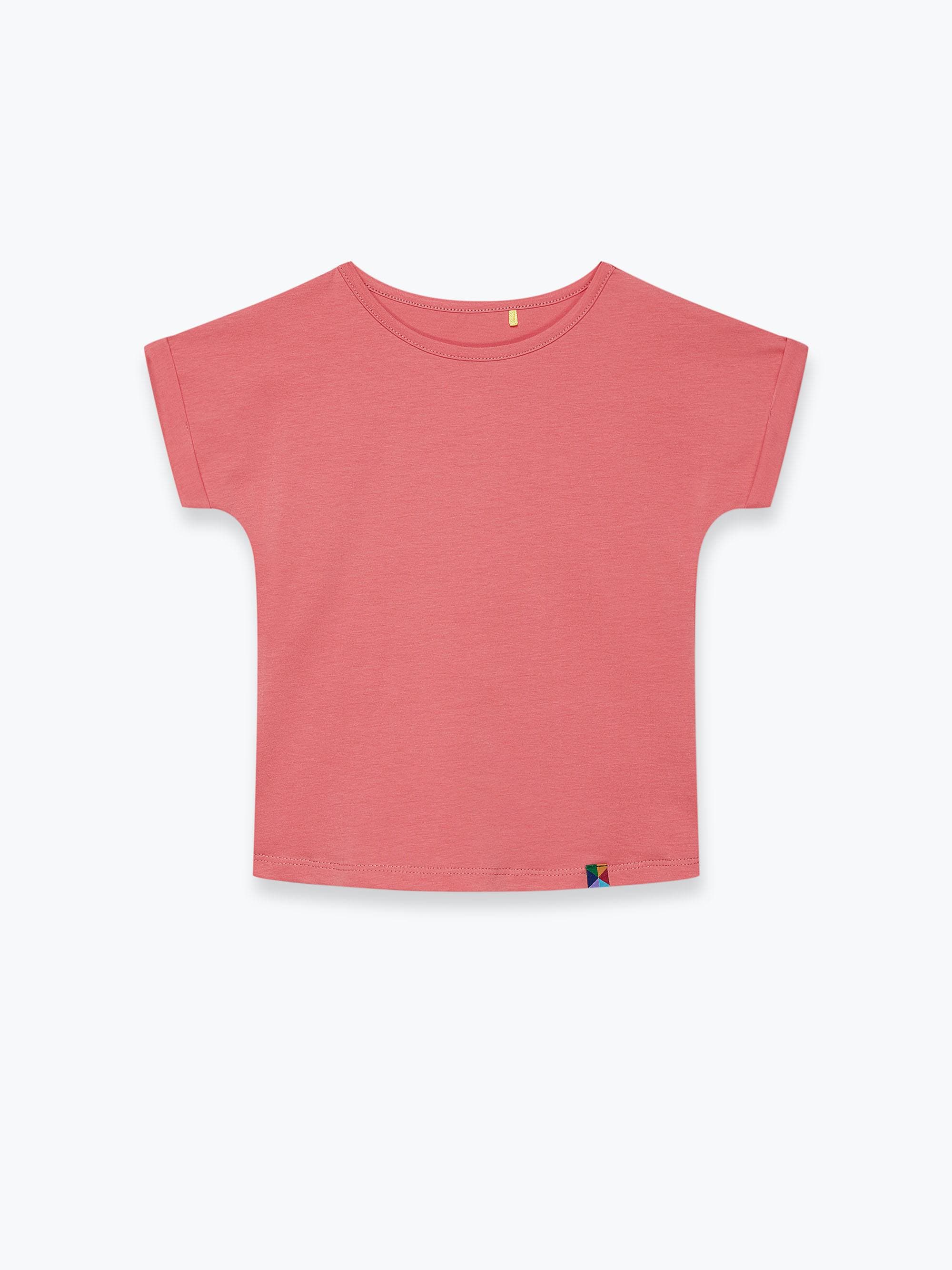 Coral crew neck shirt Junior