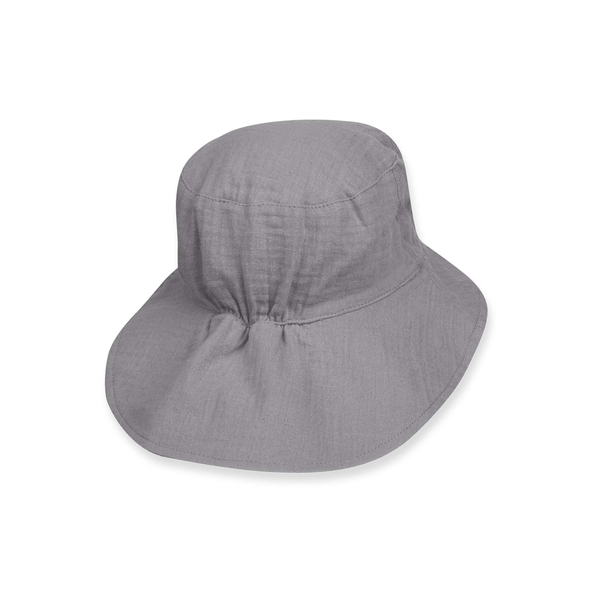 Grey muslin hat Baby