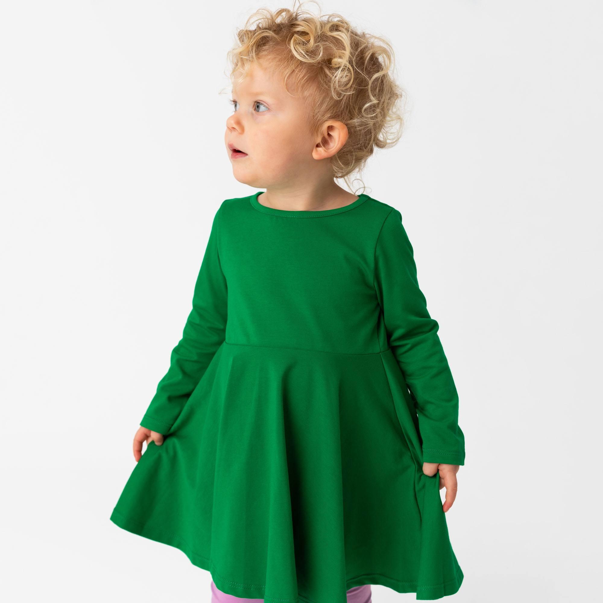 Green long sleeve dress Baby