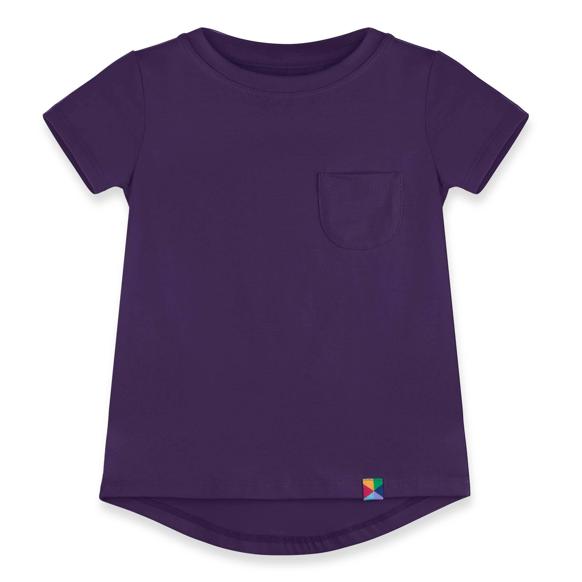 Violet T-shirt with pocket