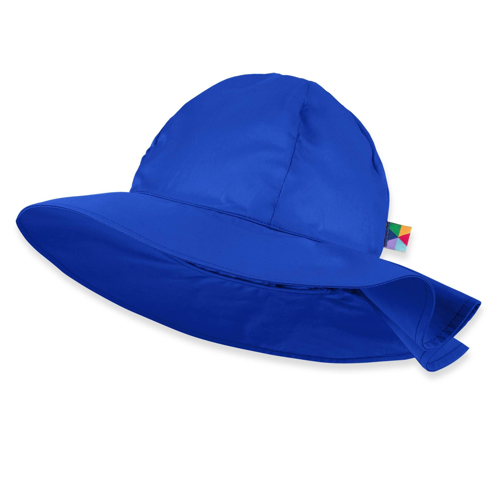 Blue brimmed hat