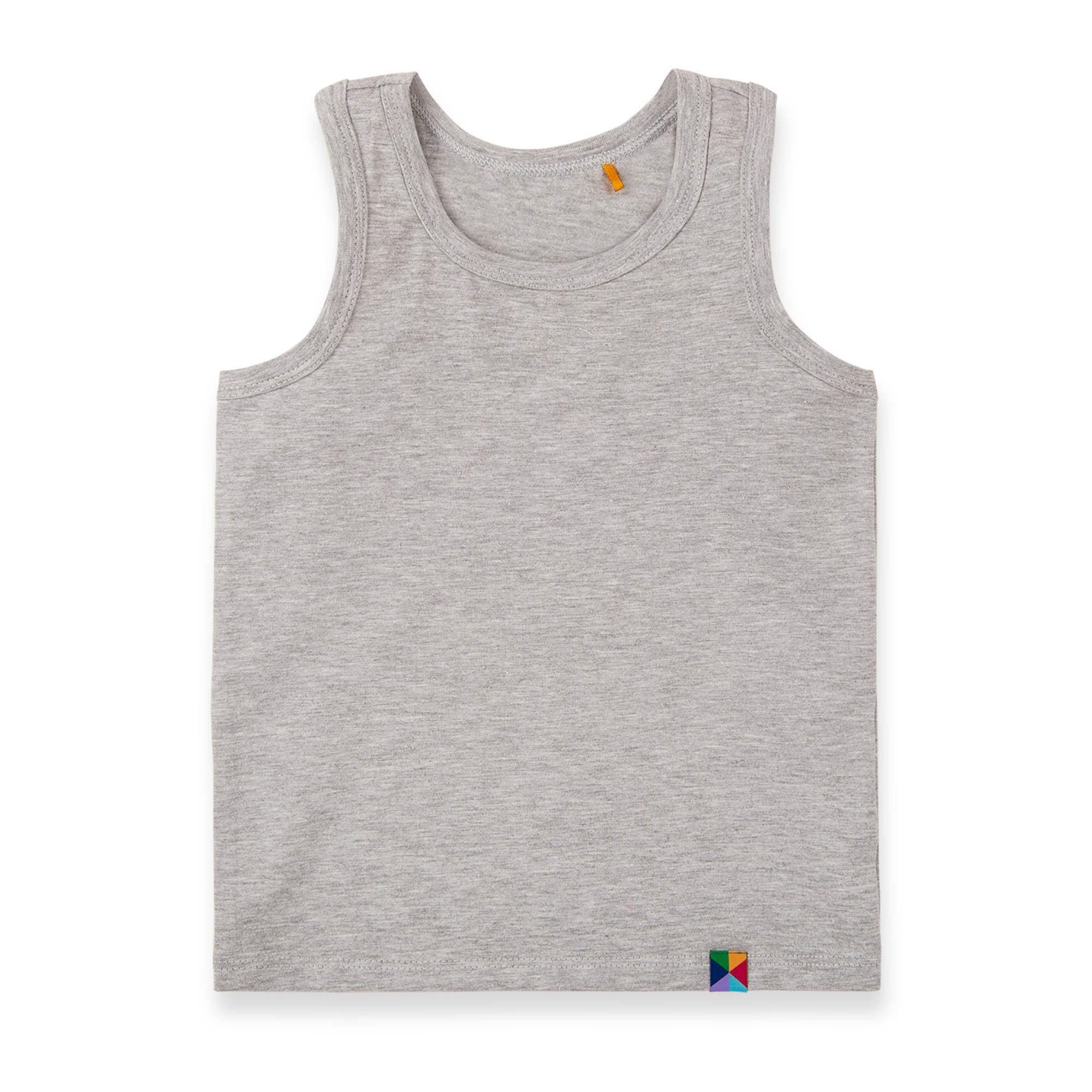 Grey melange tank top