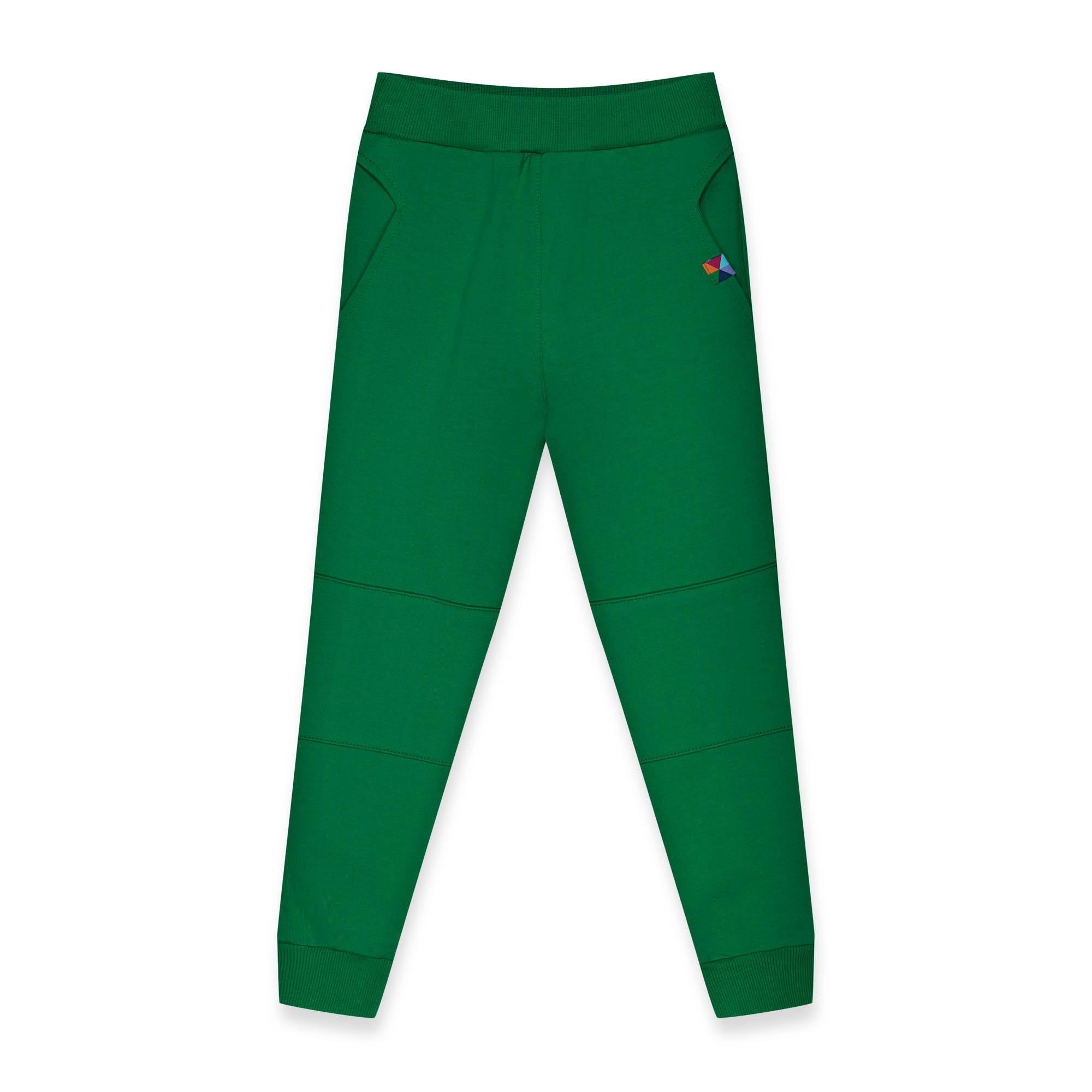 Green reinforced pants