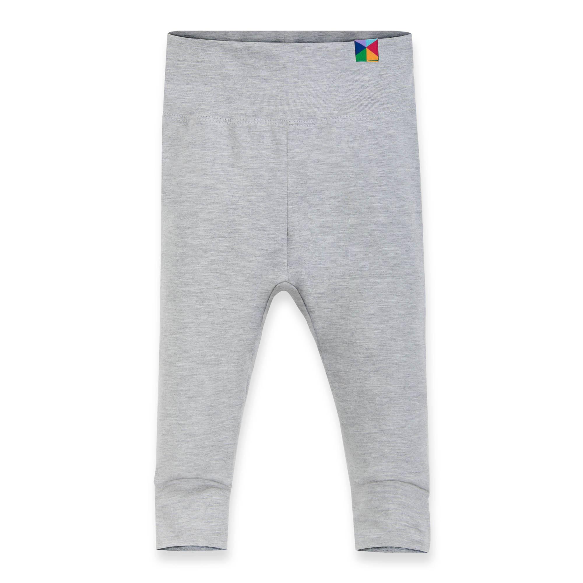 Grey melange jersey pants