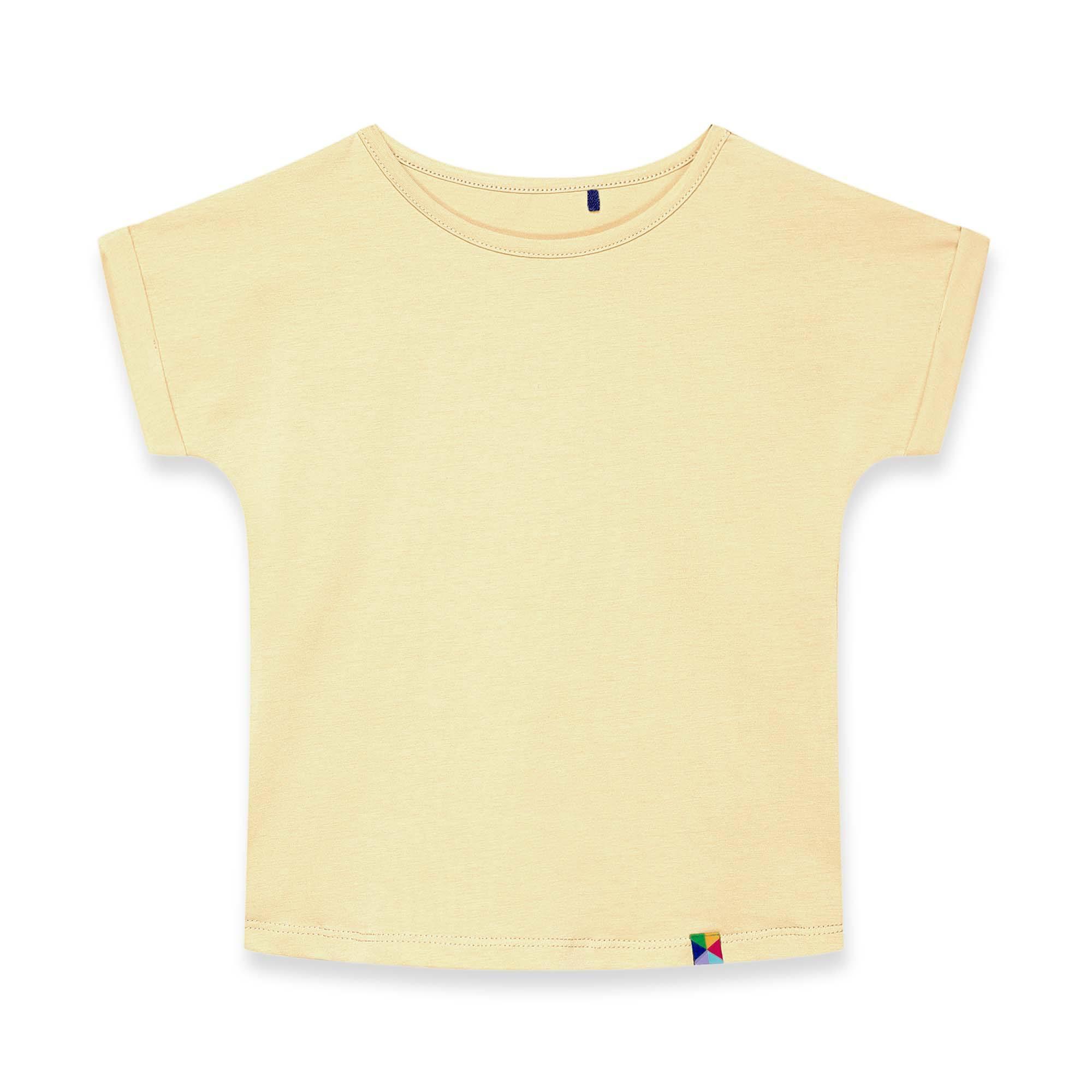 Light yellow crew neck shirt Junior