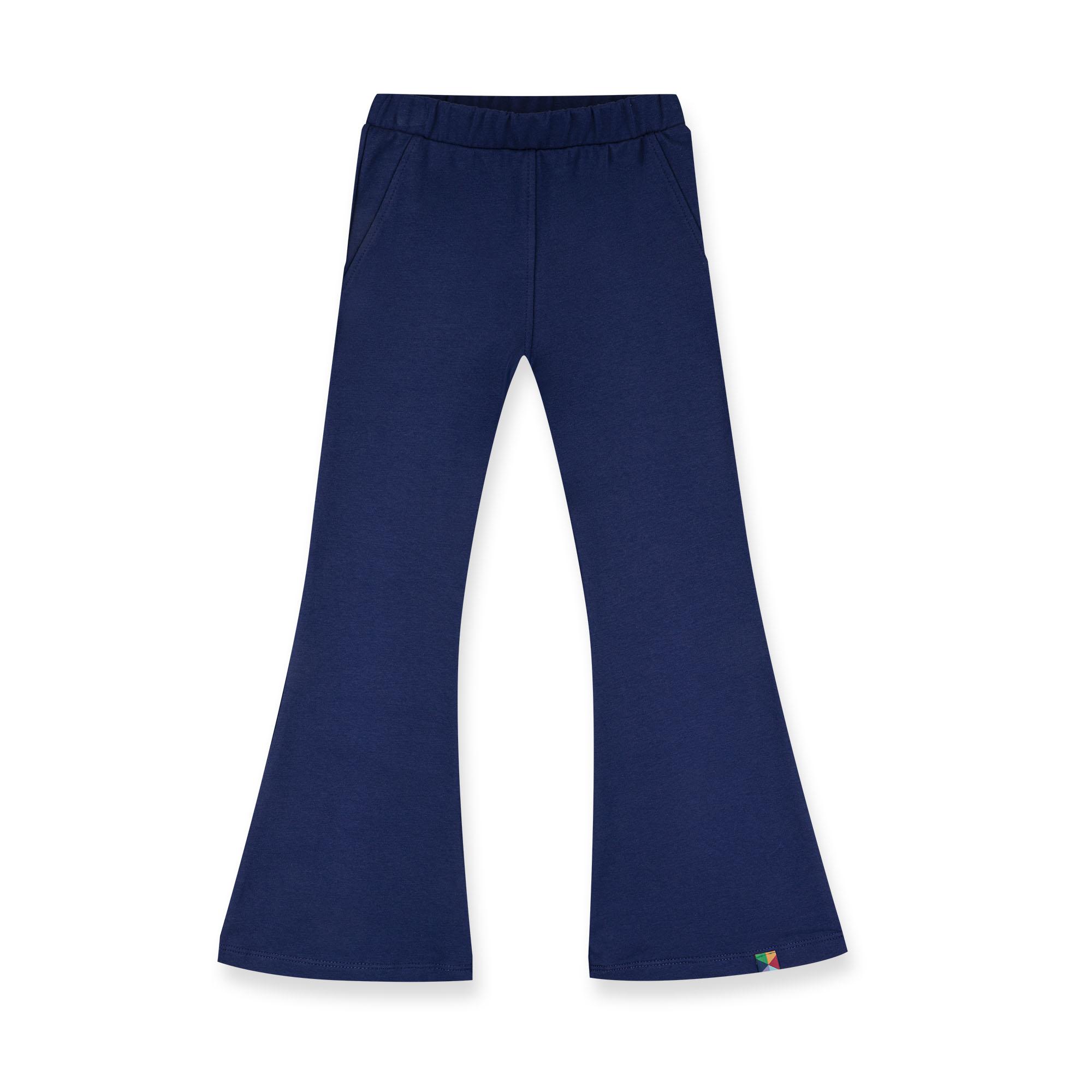 Navy blue flared pants