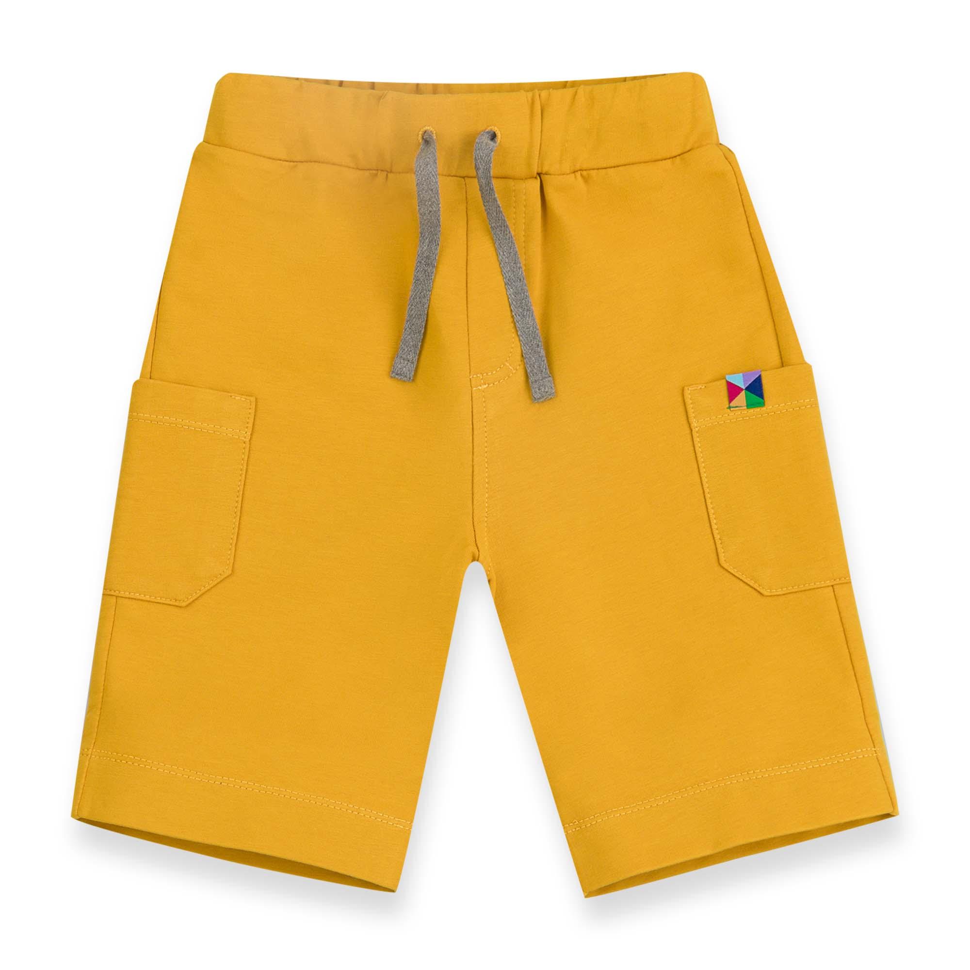 Mustard cargo shorts