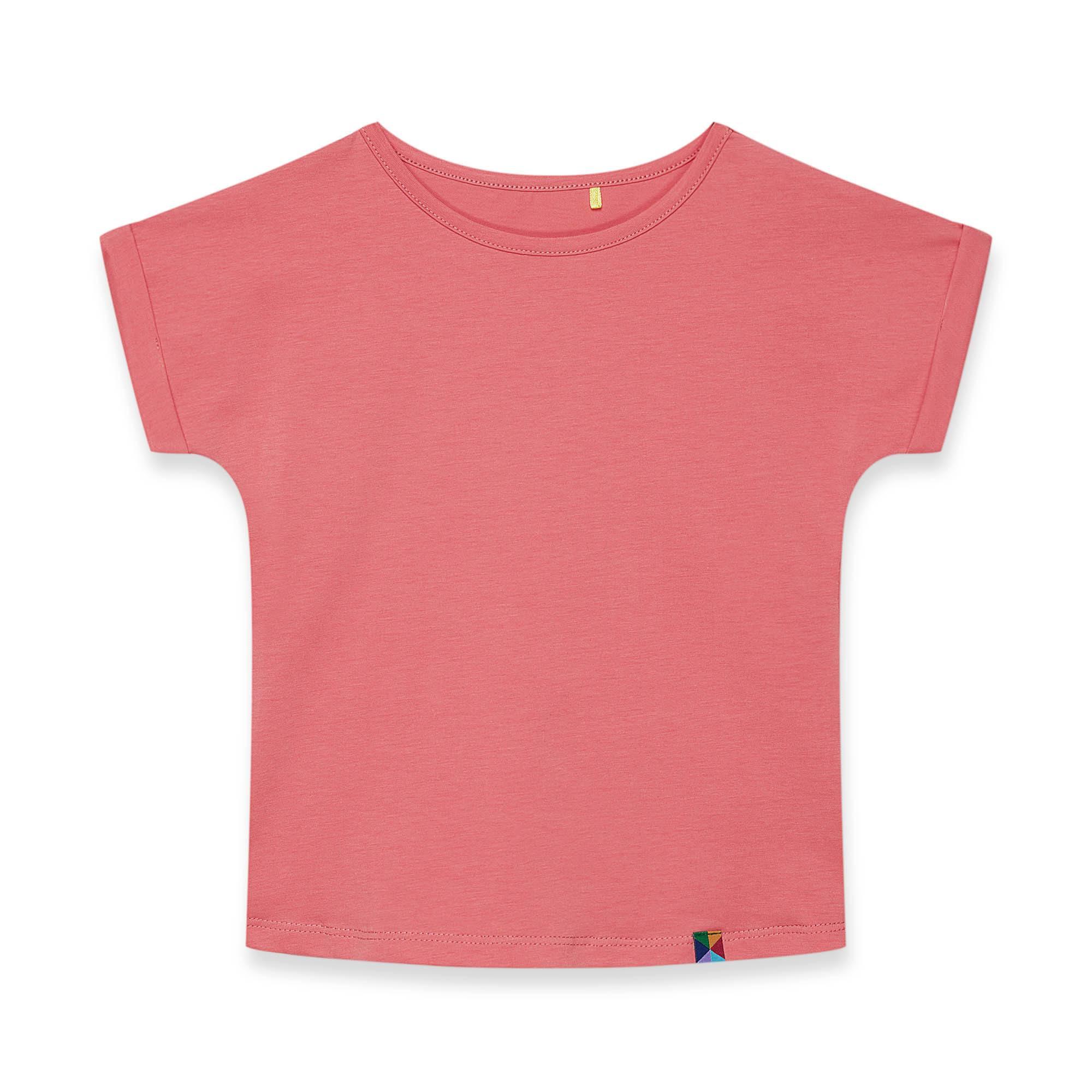 Coral crew neck shirt