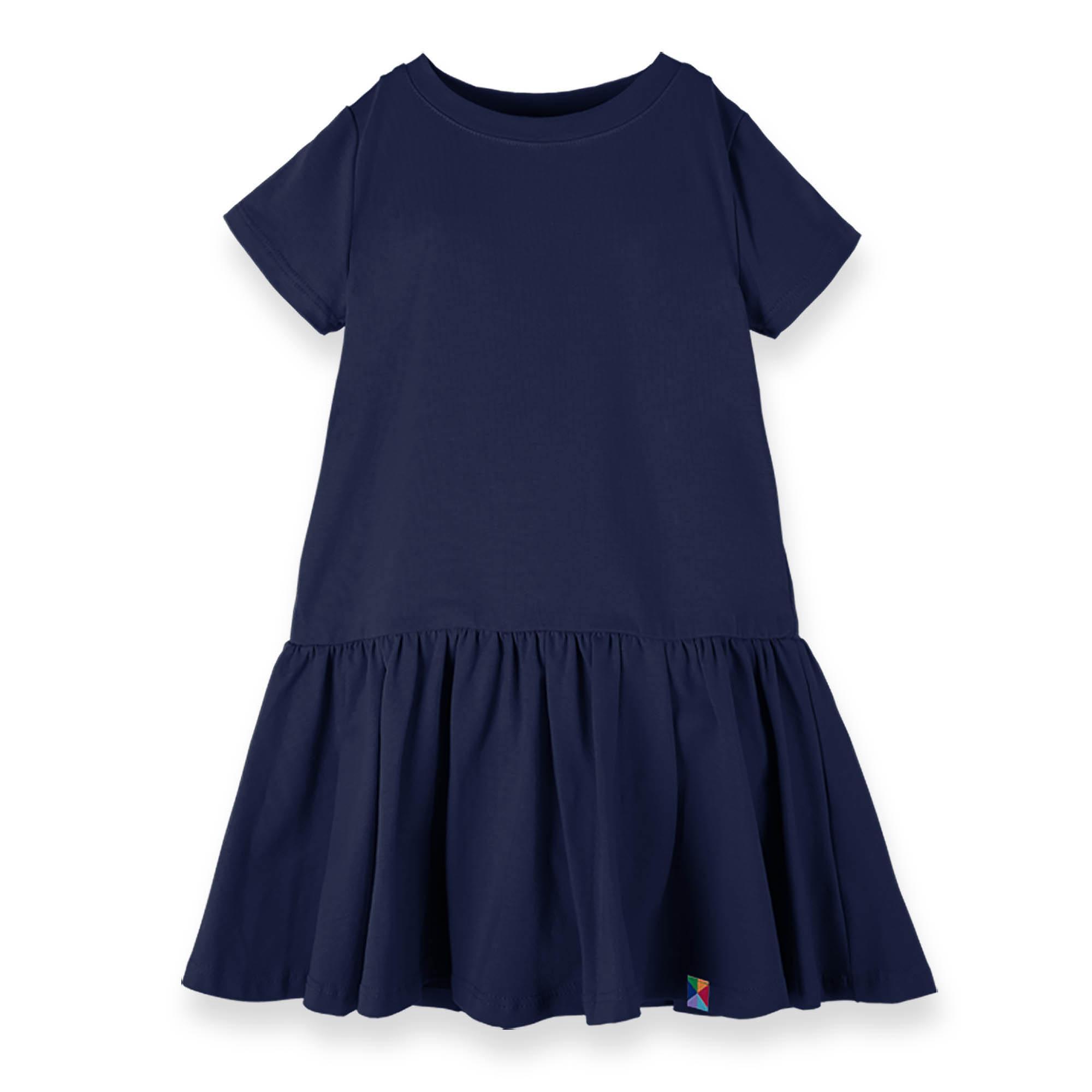 Navy blue frill dress