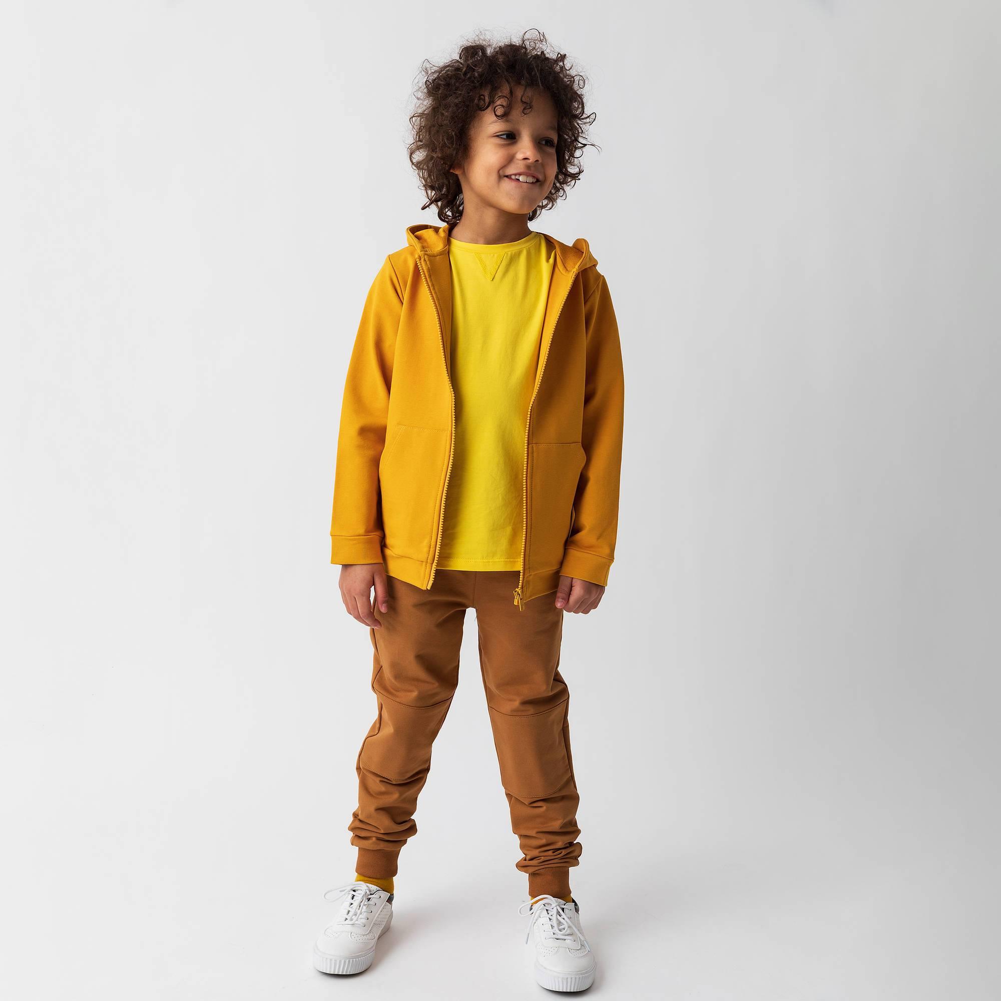 Mustard zip-up hoodie