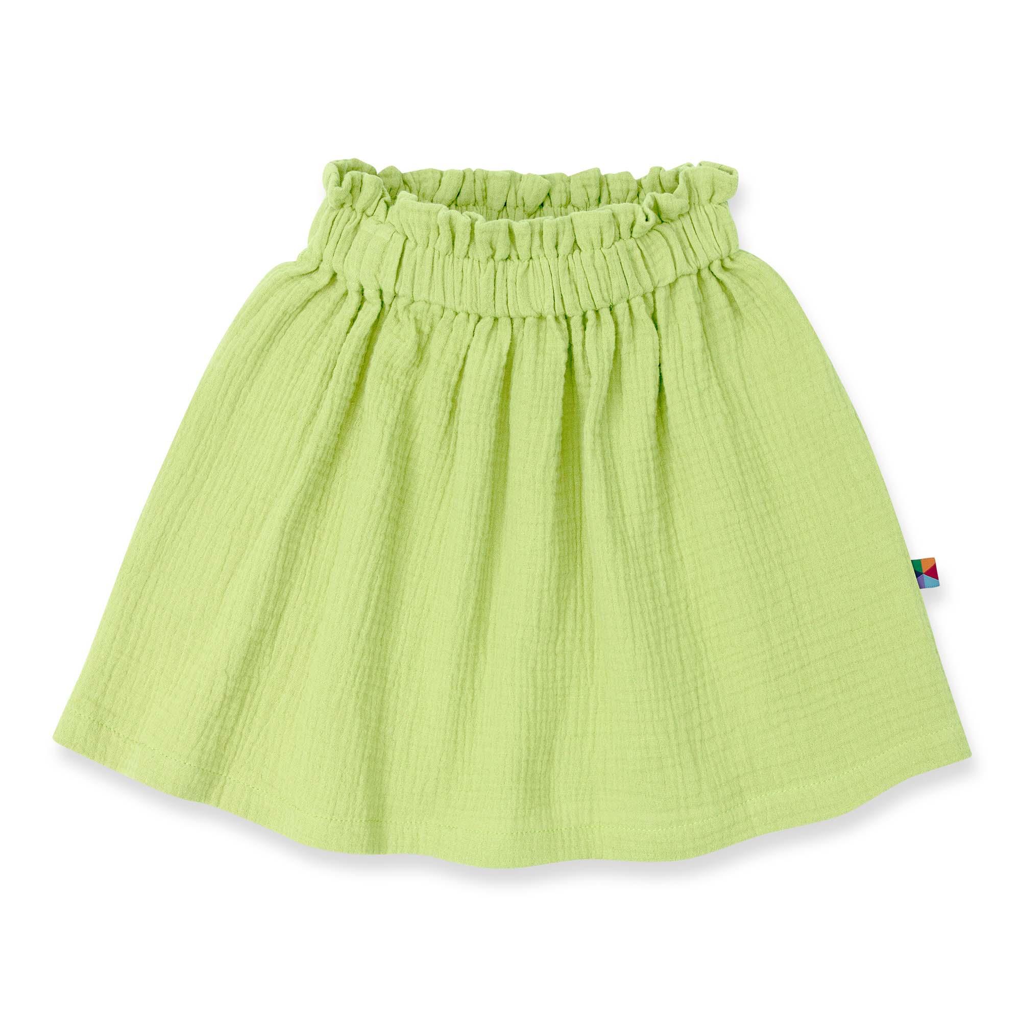 Lime muslin skirt