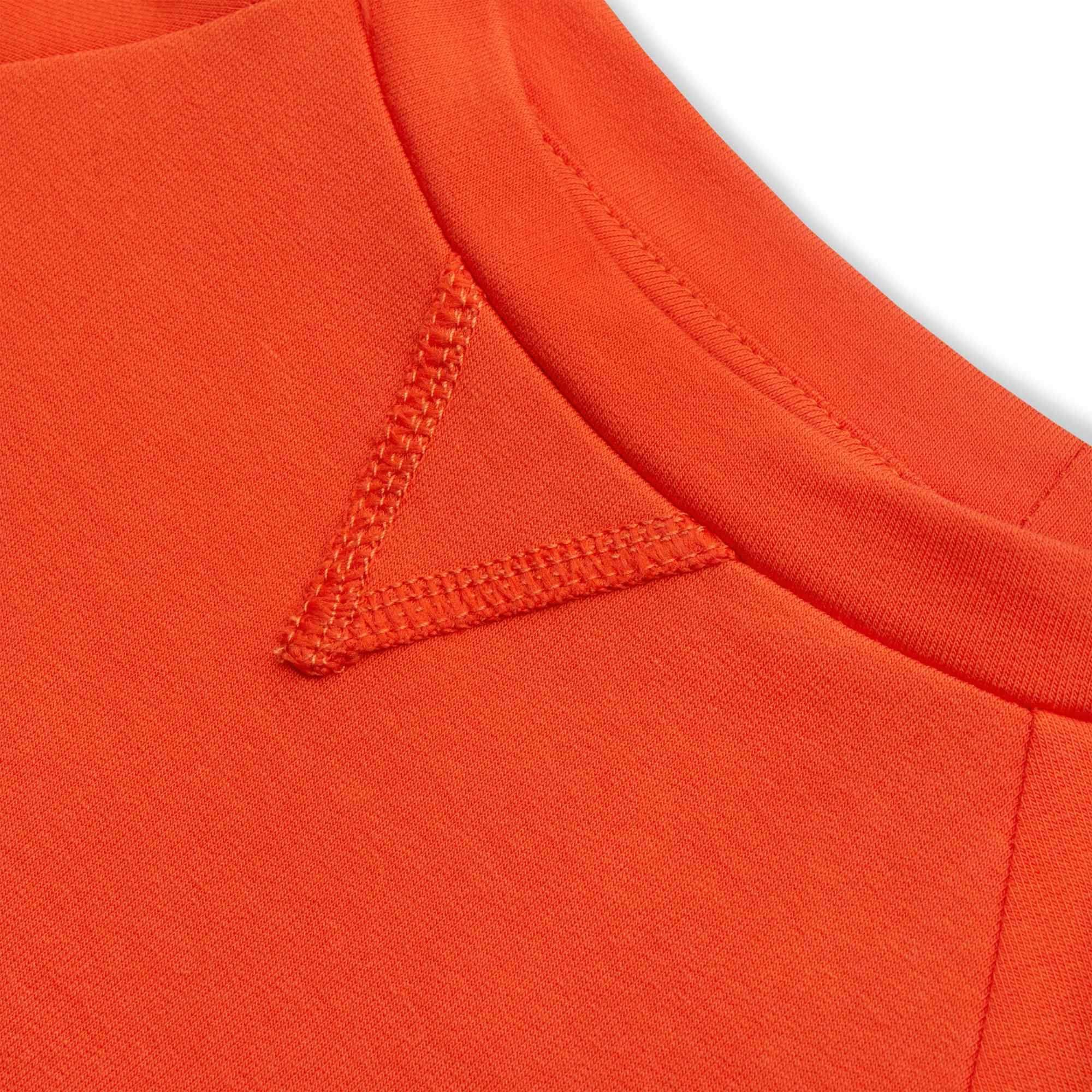 Orange pullover sweatshirt