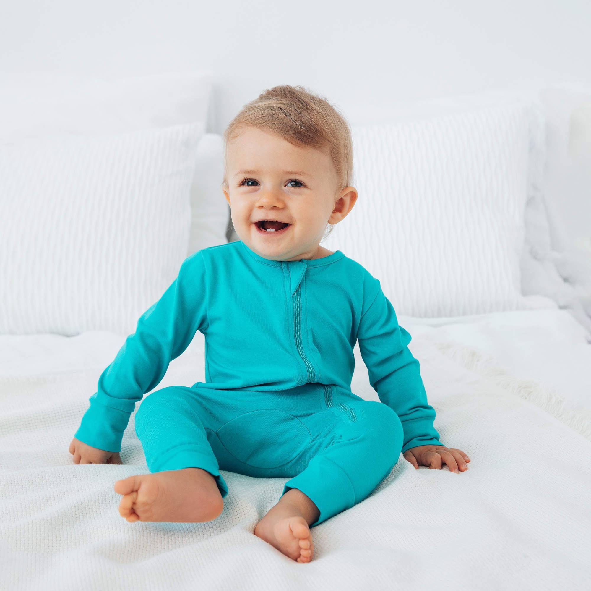 Turquoise romper suit