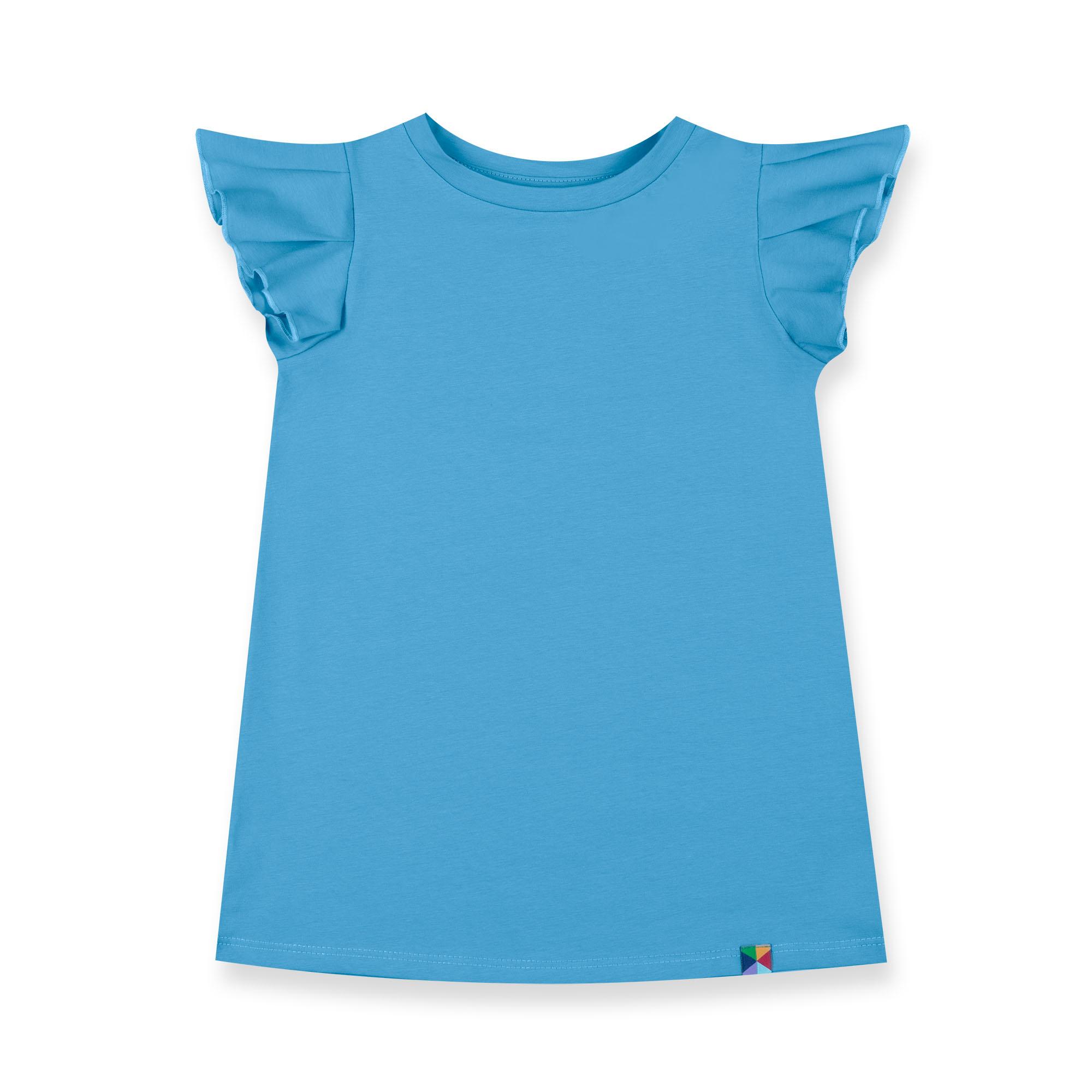 Pastel blue short butterfly sleeve tunic Baby