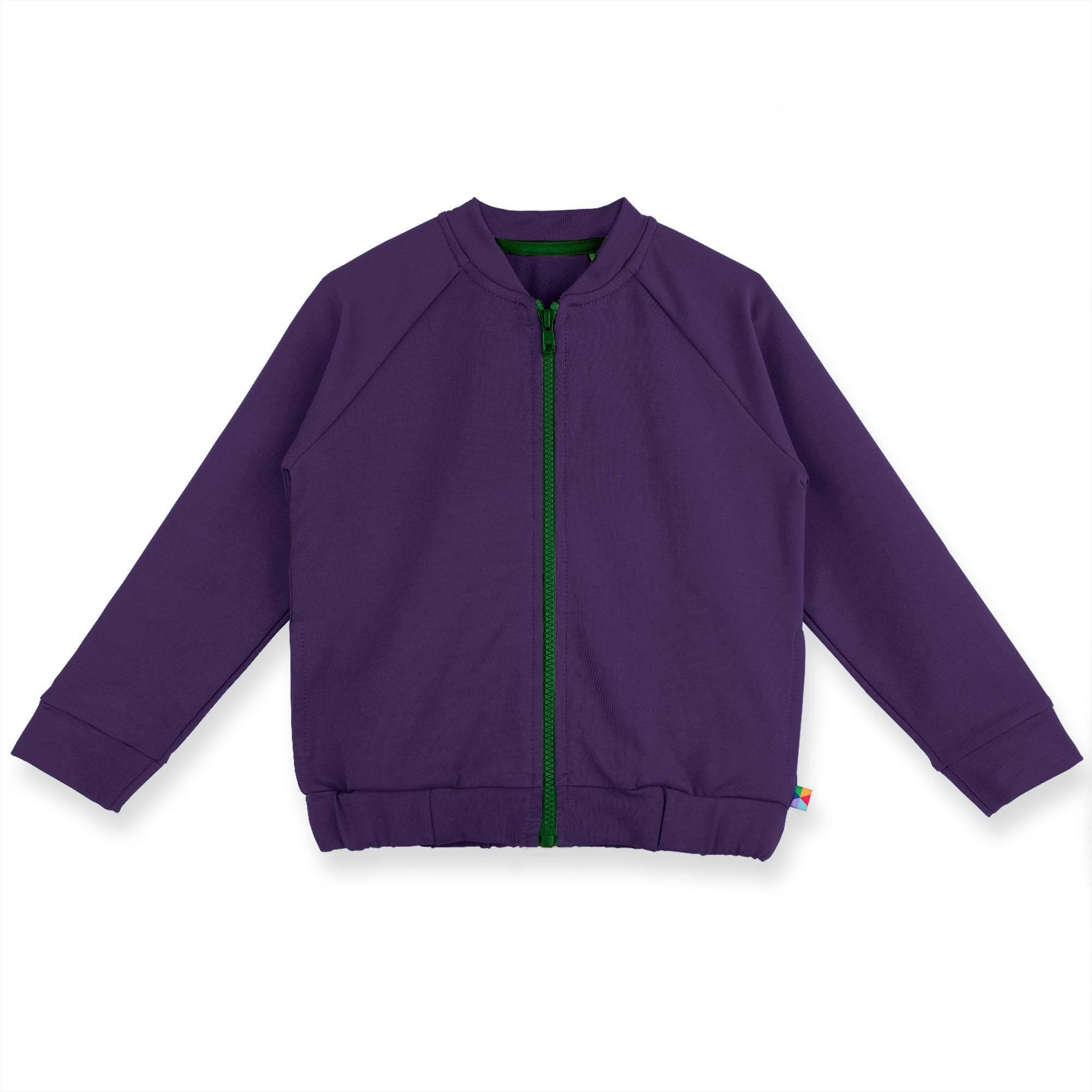 Violet zip-up sweatshirt