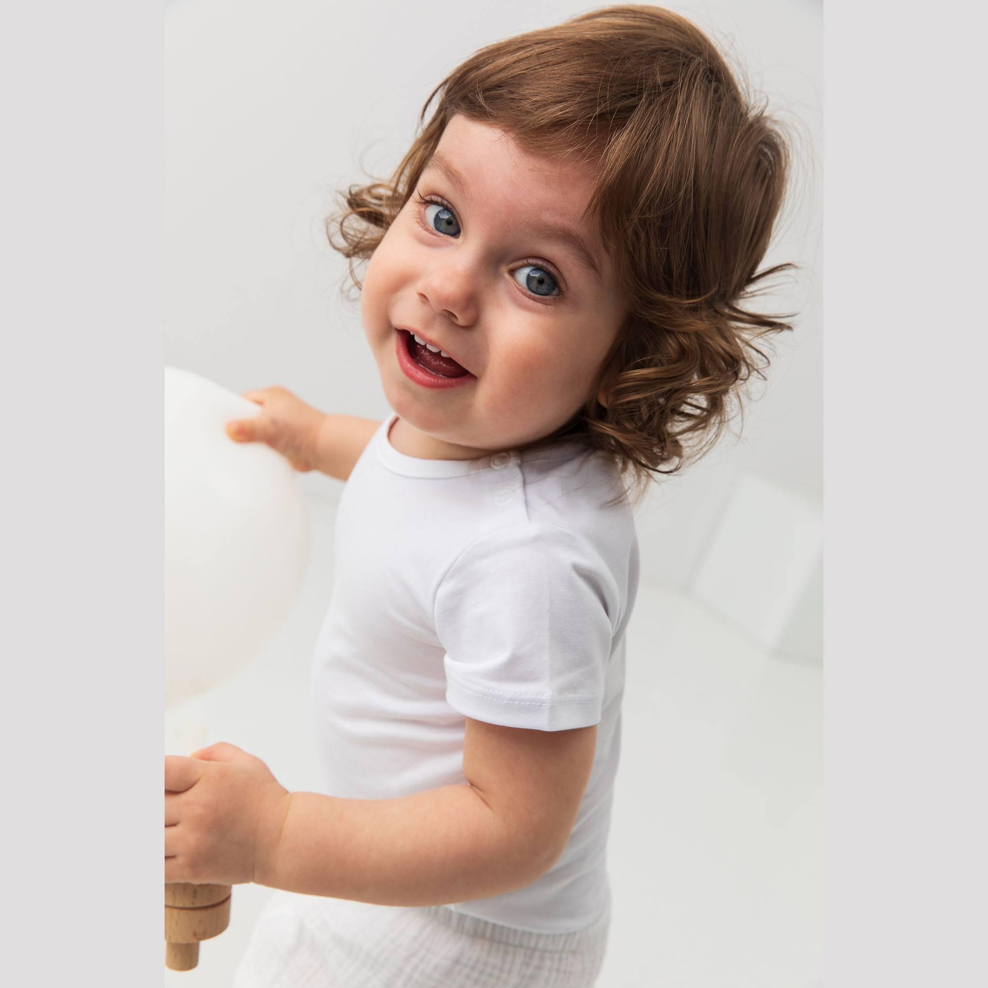 White short sleeve bodysuit