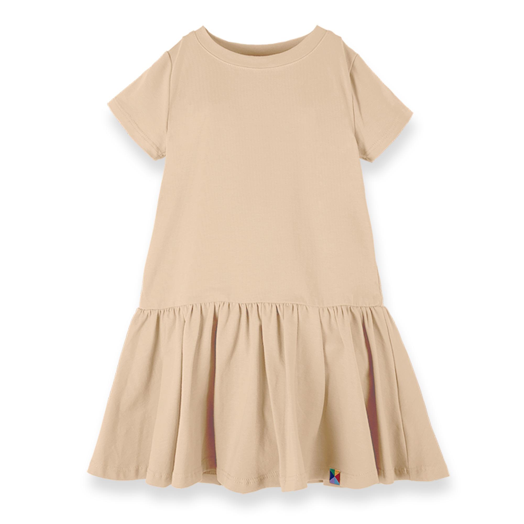 Beige frill dress