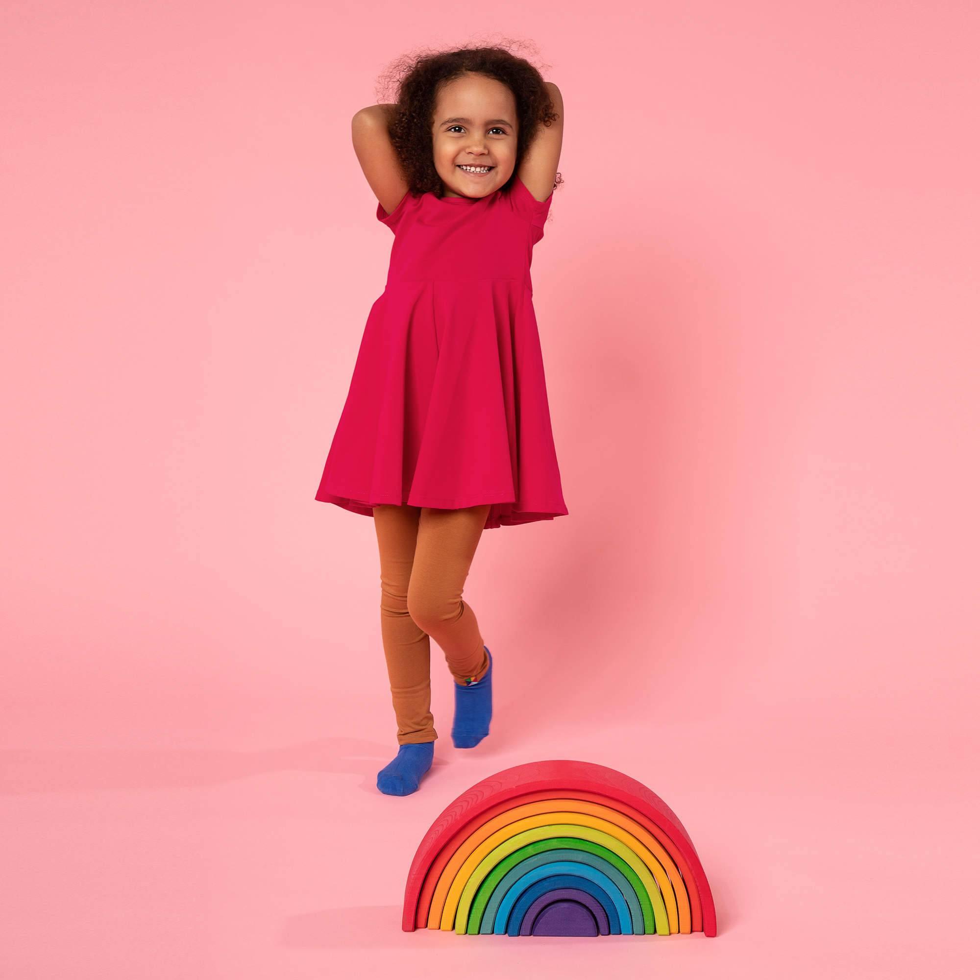 Pink short sleeve dress