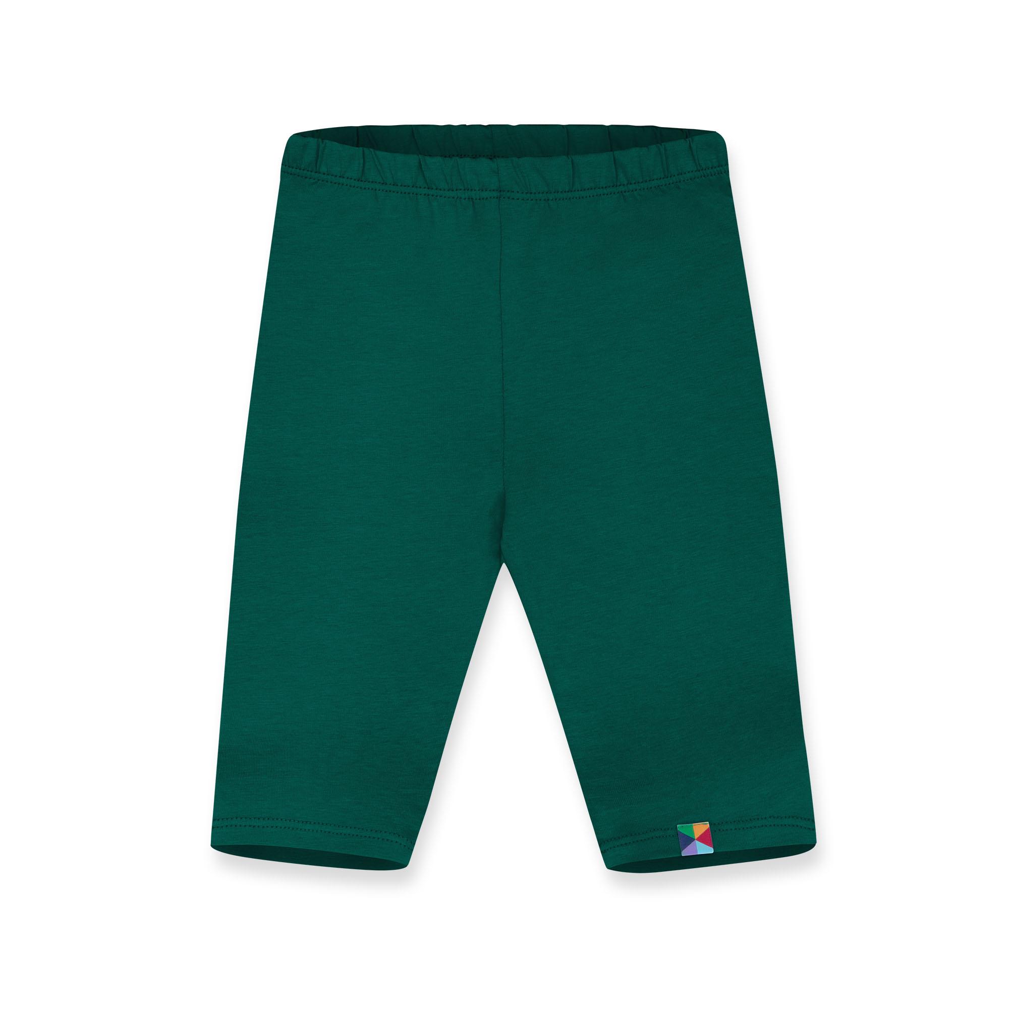 Bottle-green biker shorts