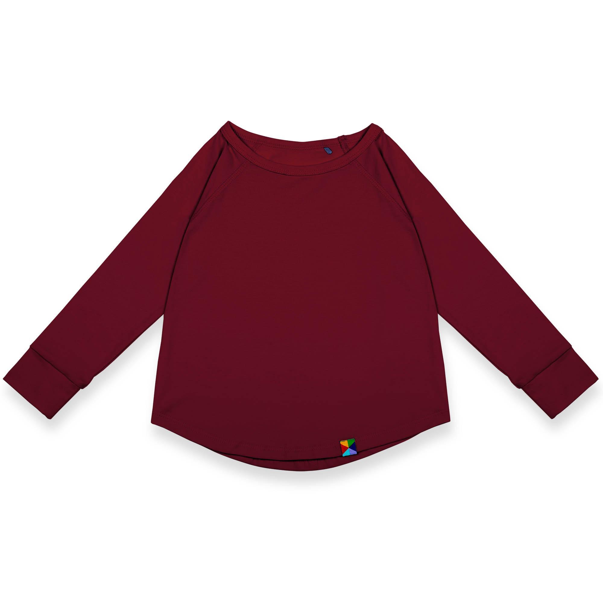 Burgundy long sleeve shirt