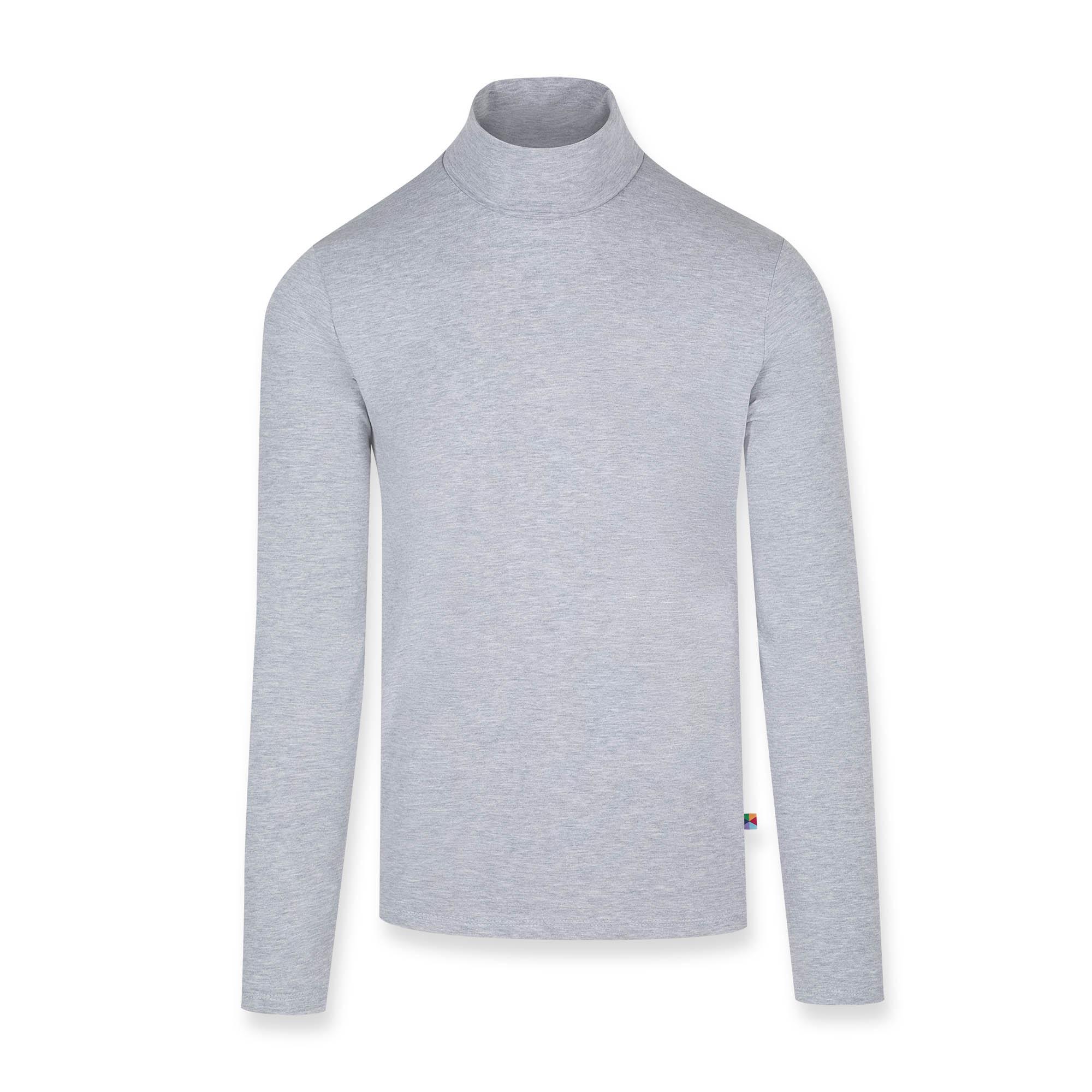 Grey melange turtleneck Men