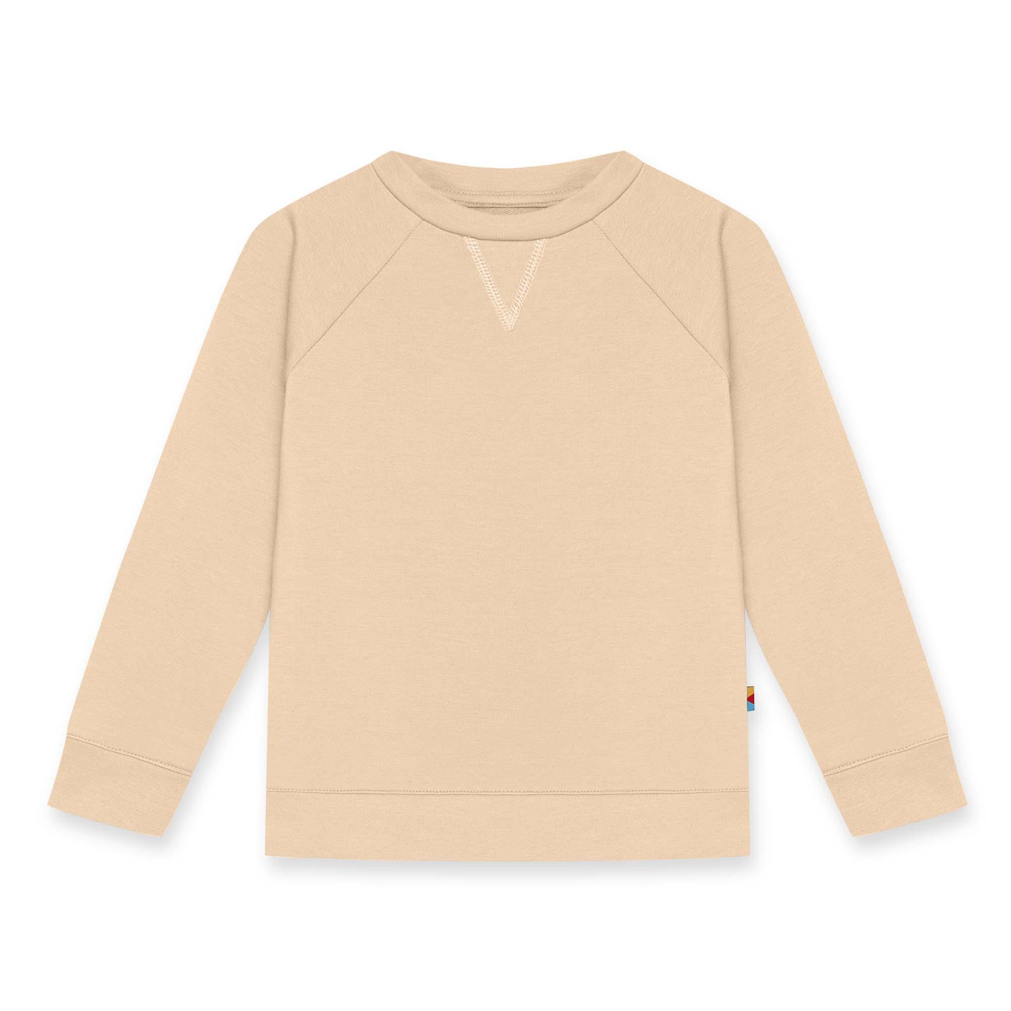 Beige pullover sweatshirt