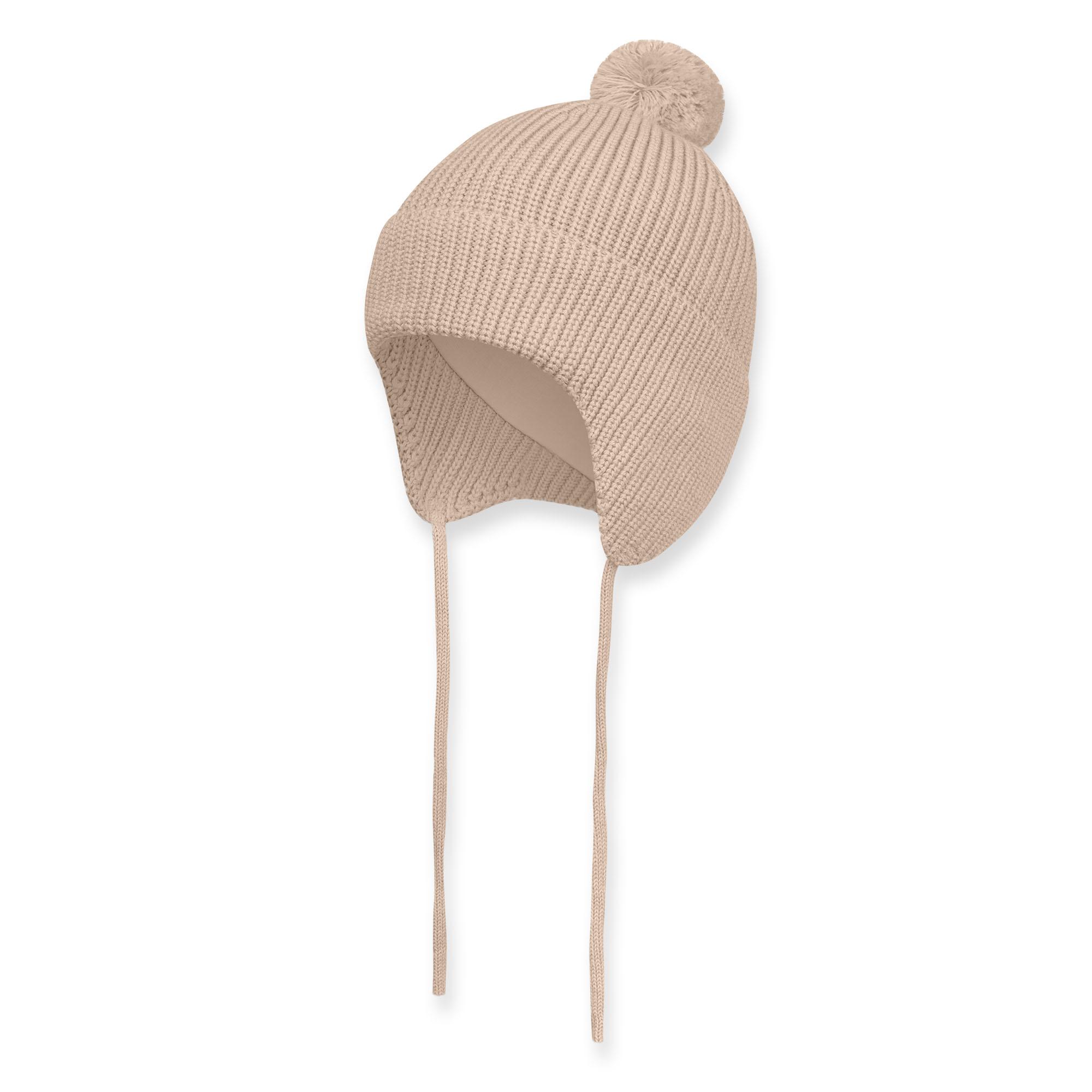 Beige merino wool hat Baby