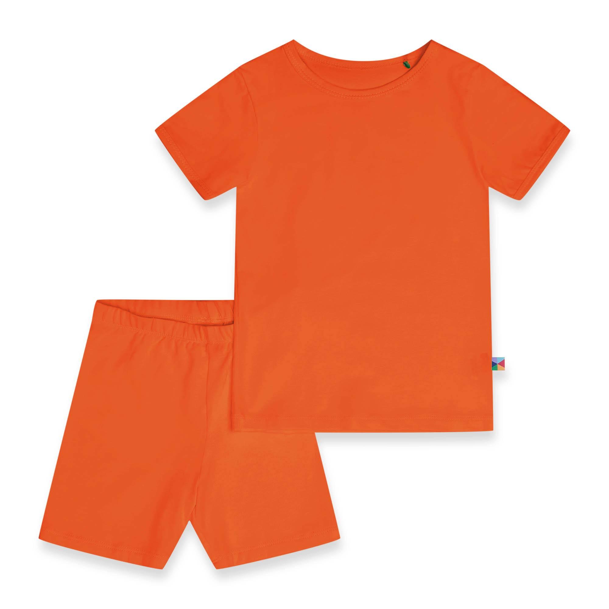 Orange short sleeve pyjamas