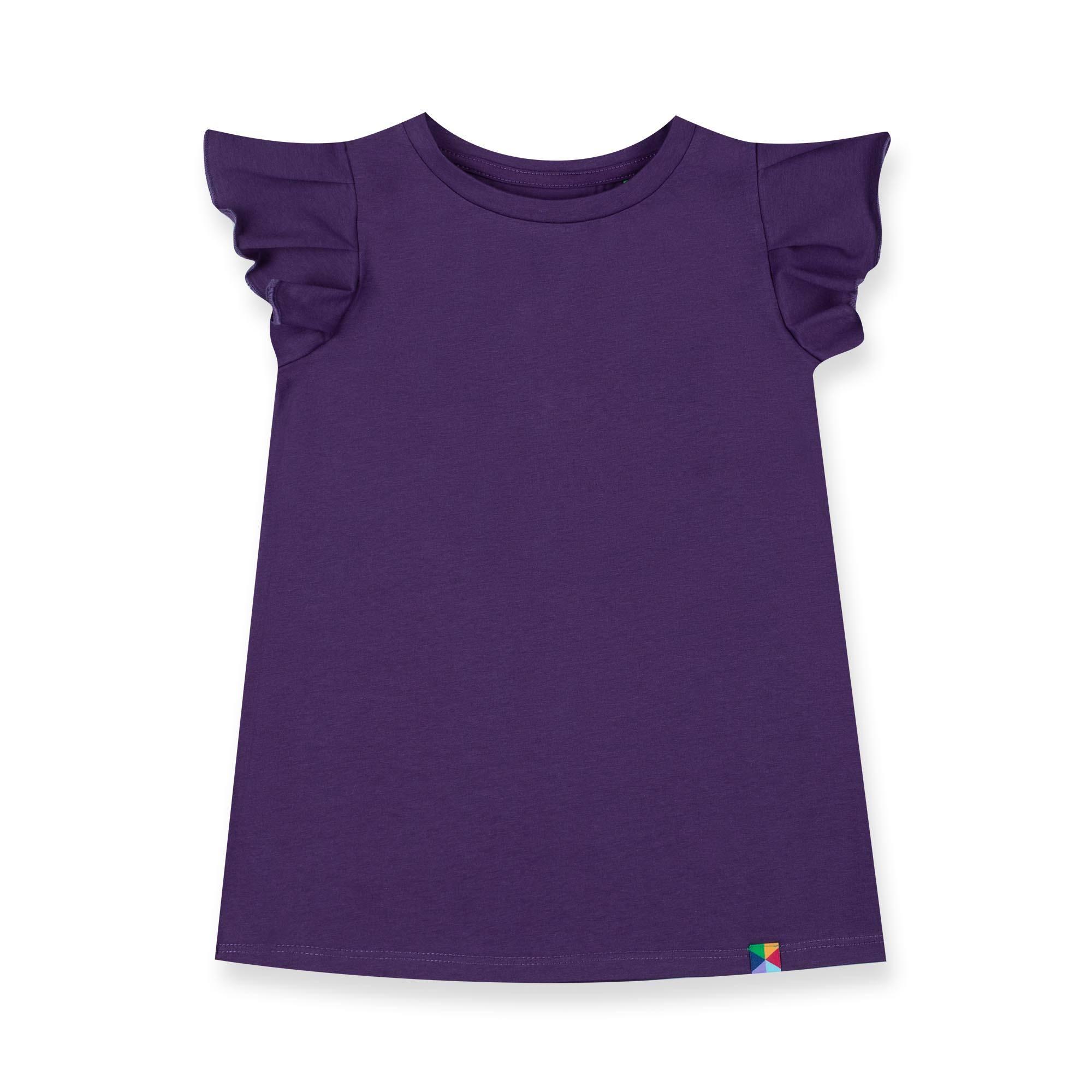 Violet short butterfly sleeve tunic