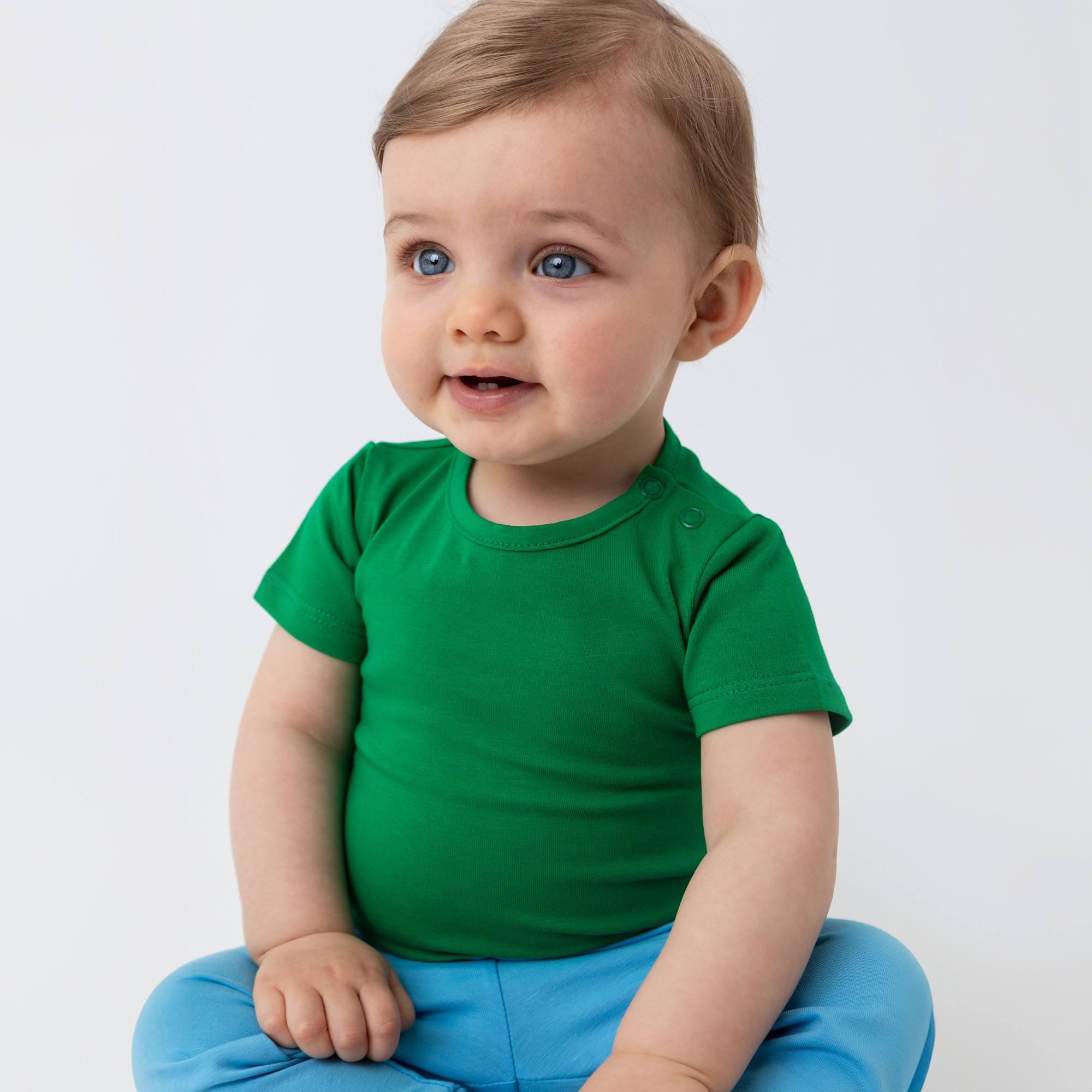 Green short sleeve bodysuit