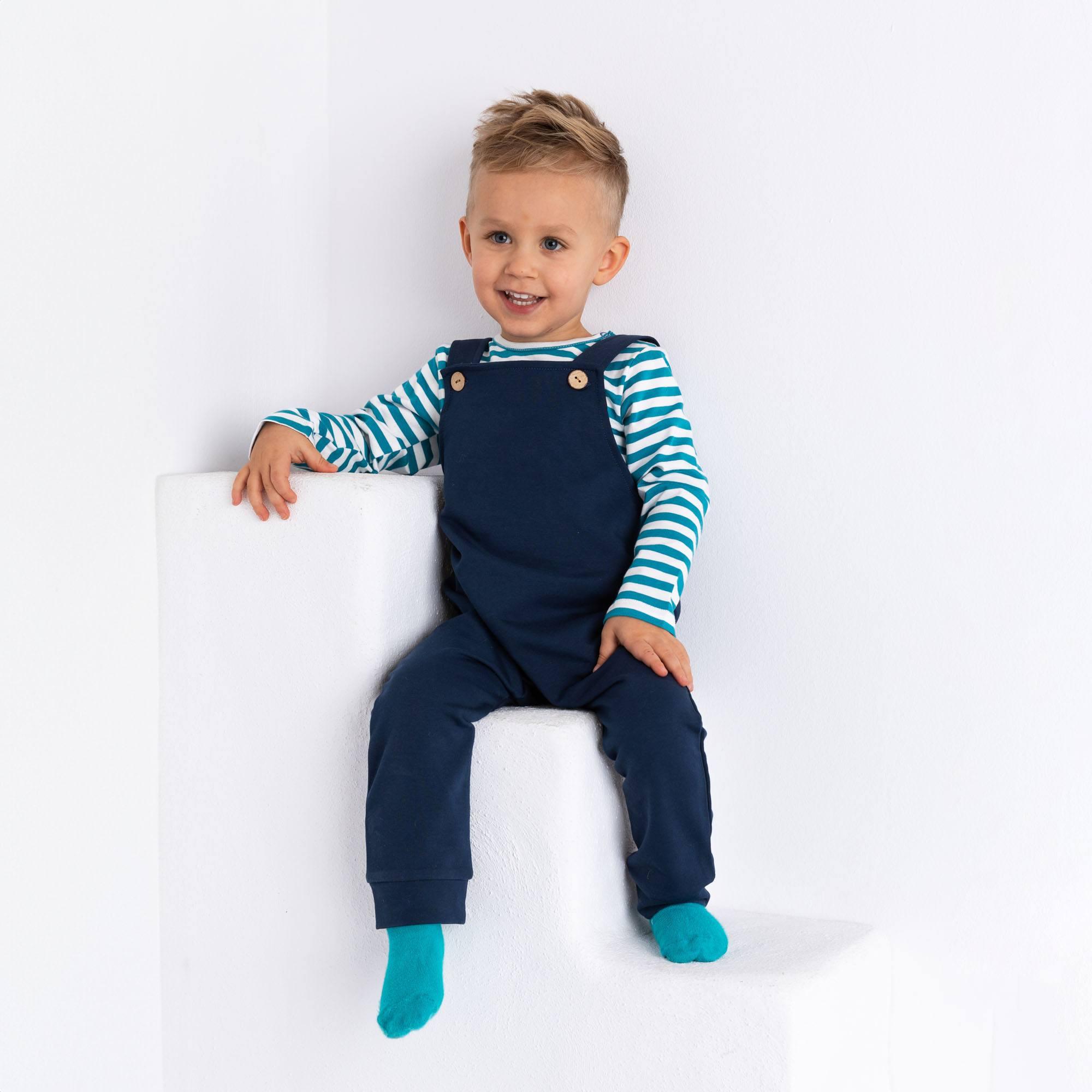 Navy blue dungarees