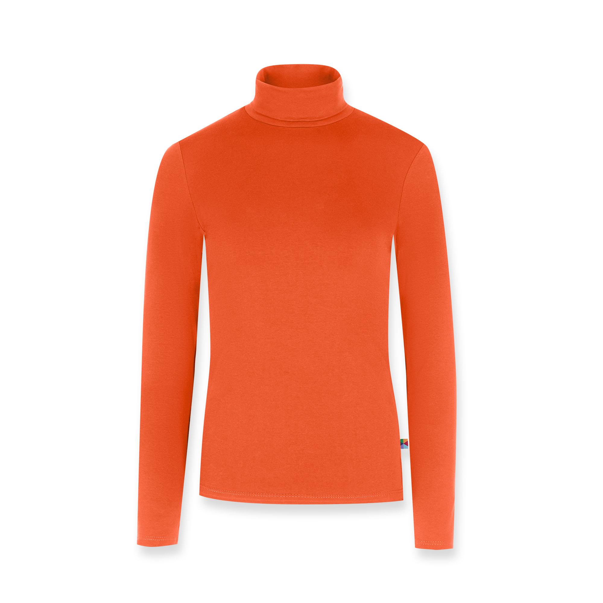 Orange turtleneck Women