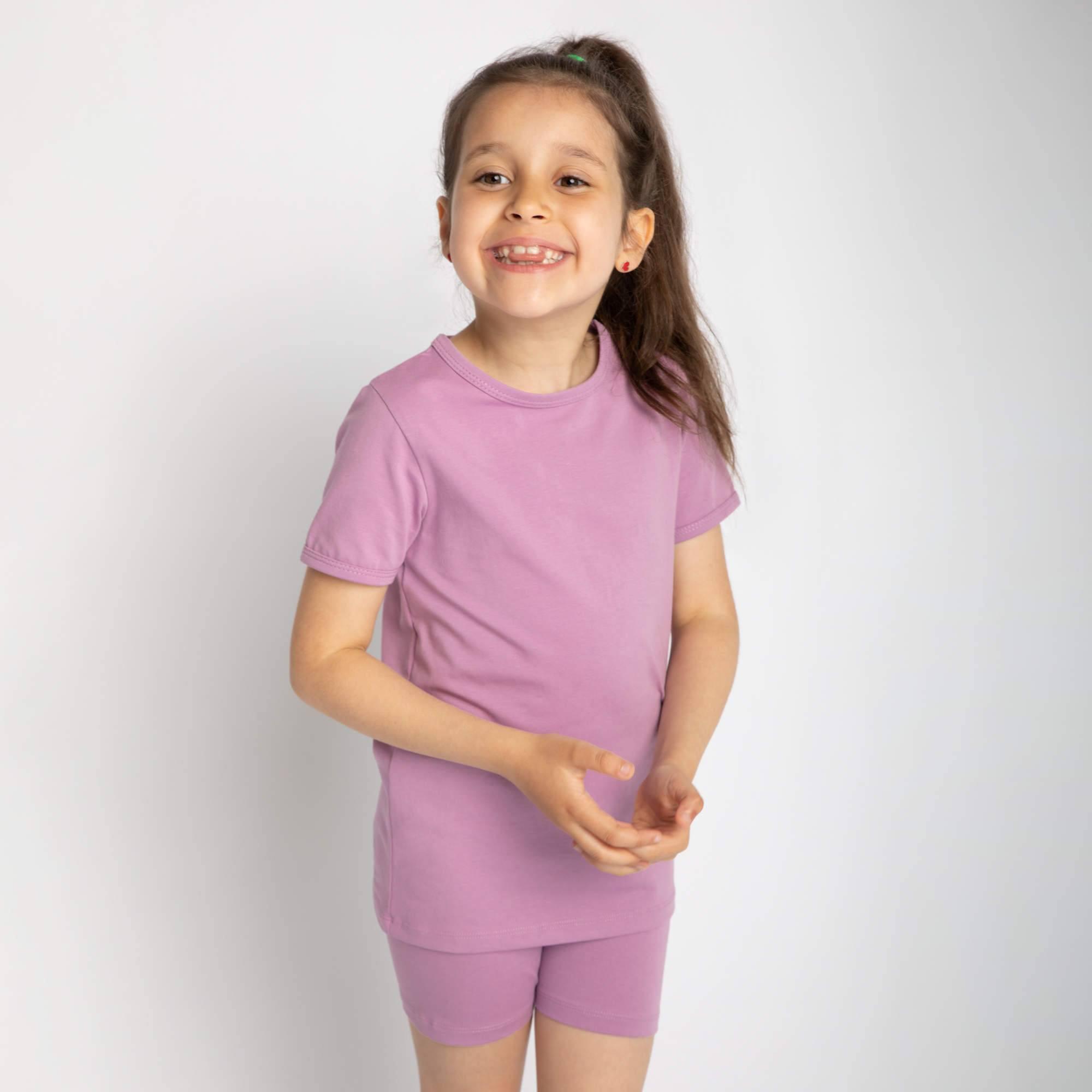 Light purple short sleeve pyjamas