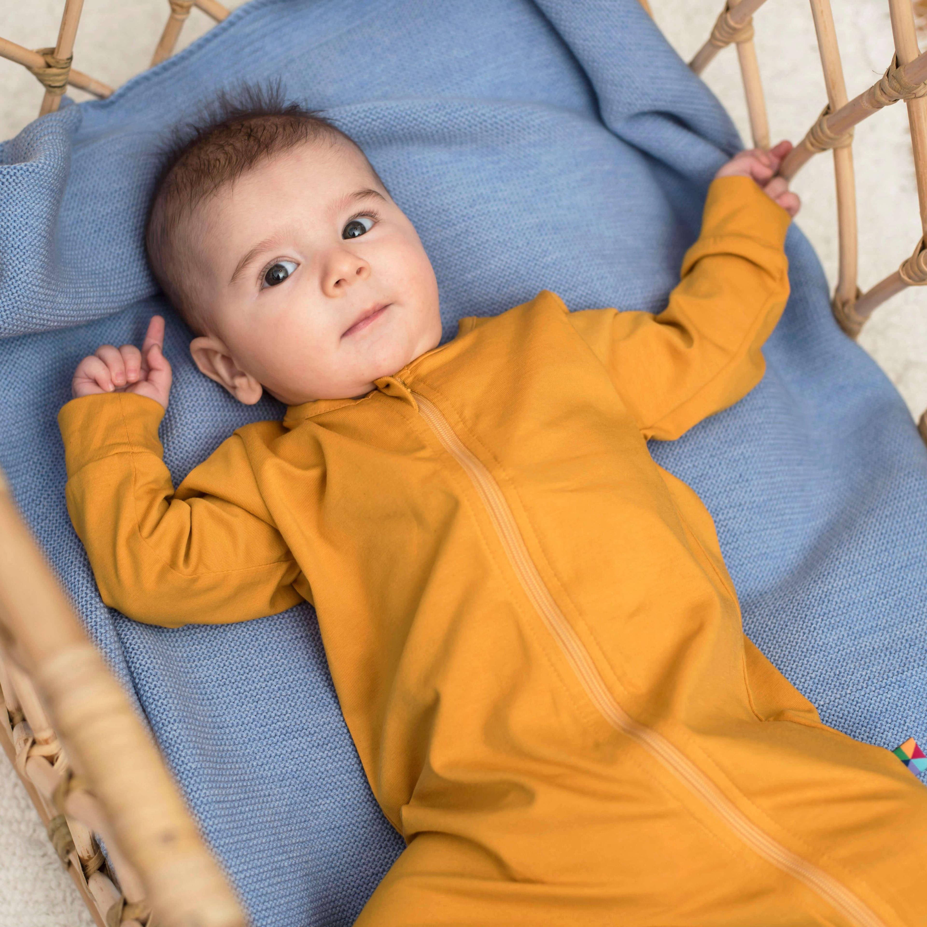 Mustard romper suit