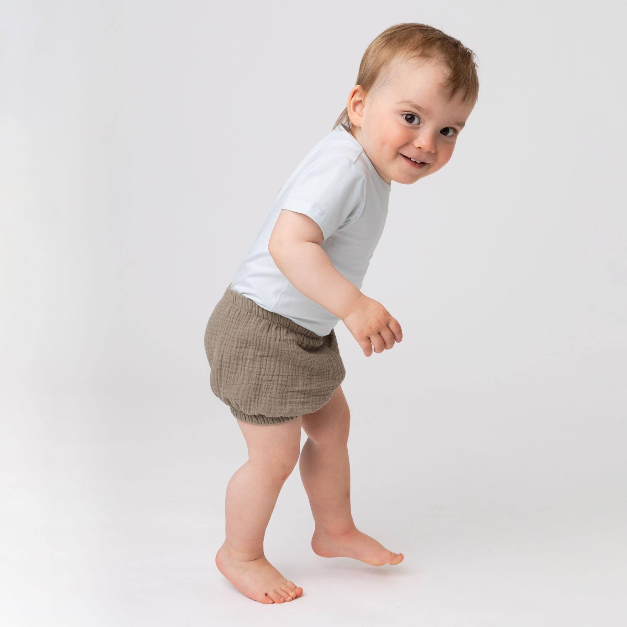 Light blue short sleeve bodysuit