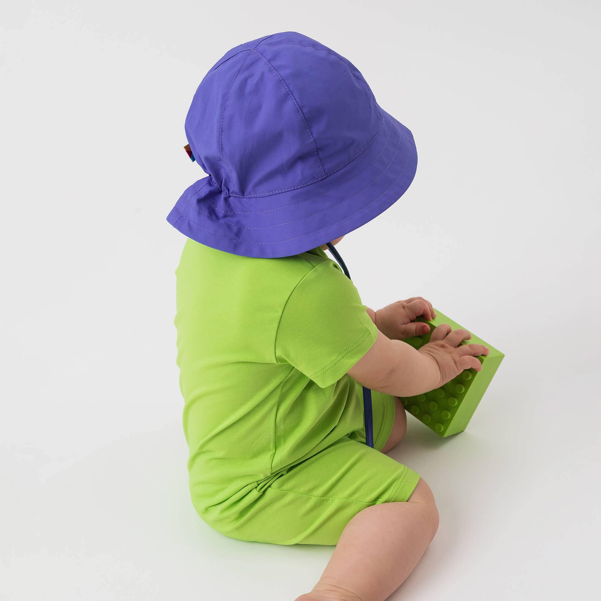 Very peri hat with drawstrings