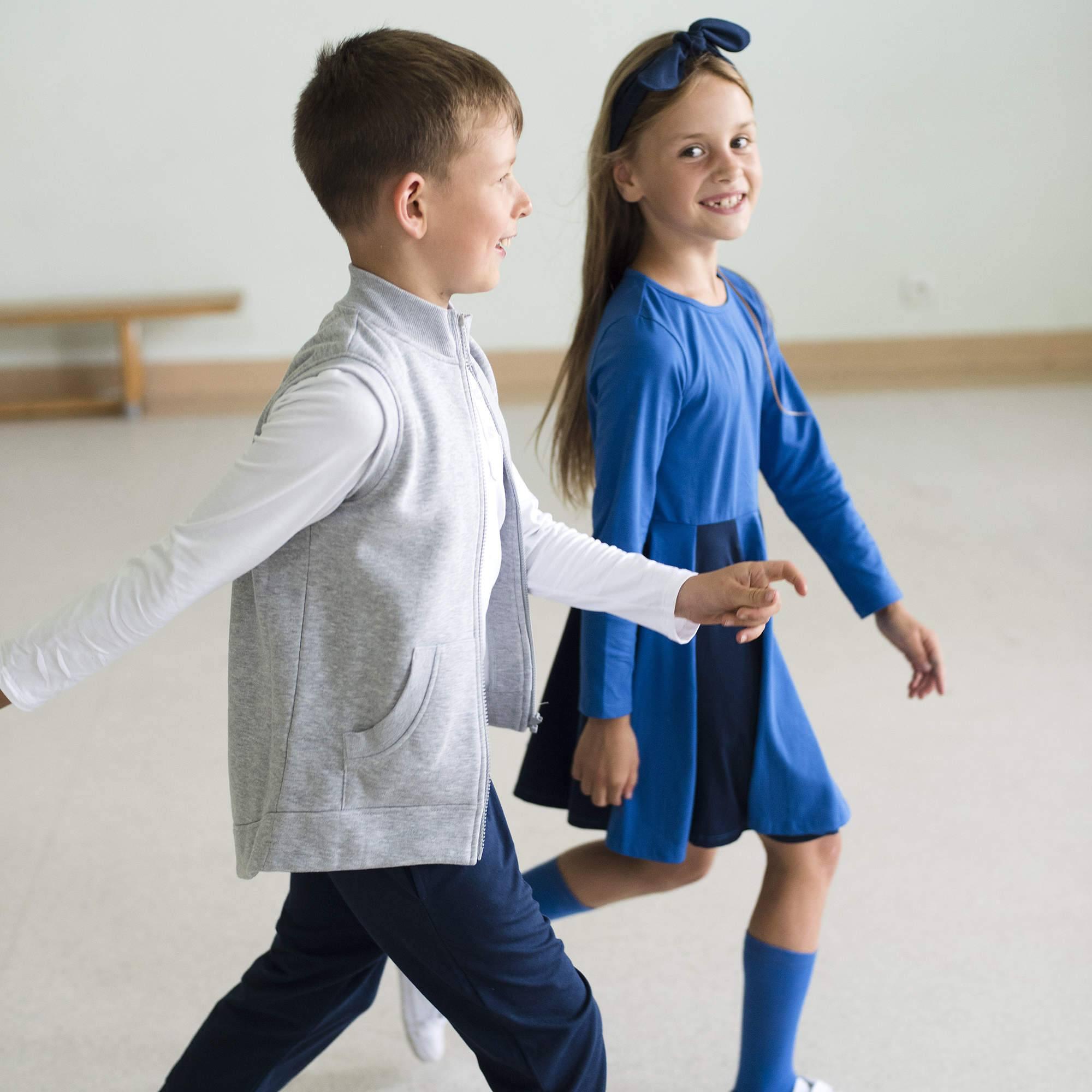 Blue - green two-tone frill dress