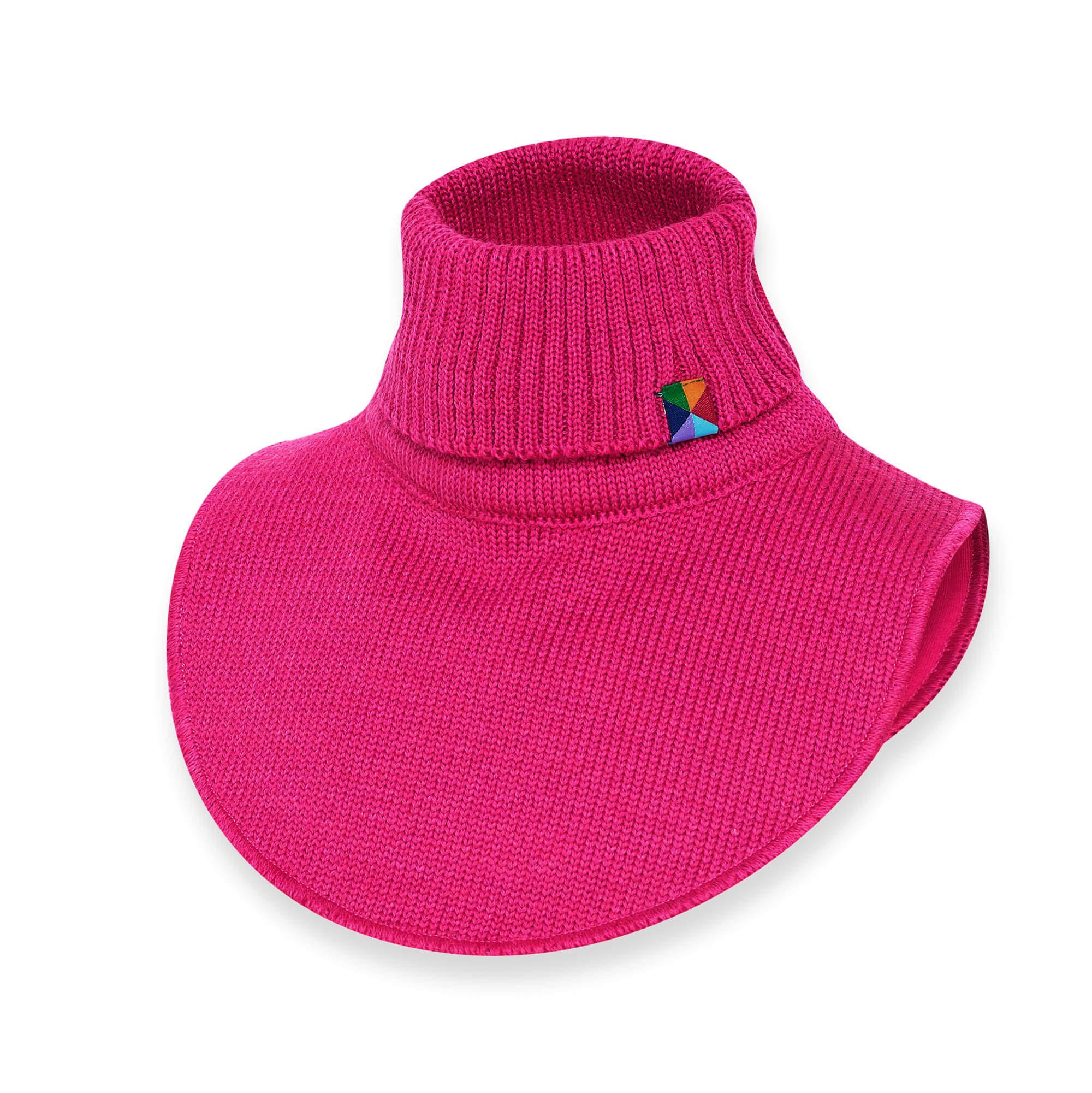 Pink merino wool neck warmer Baby