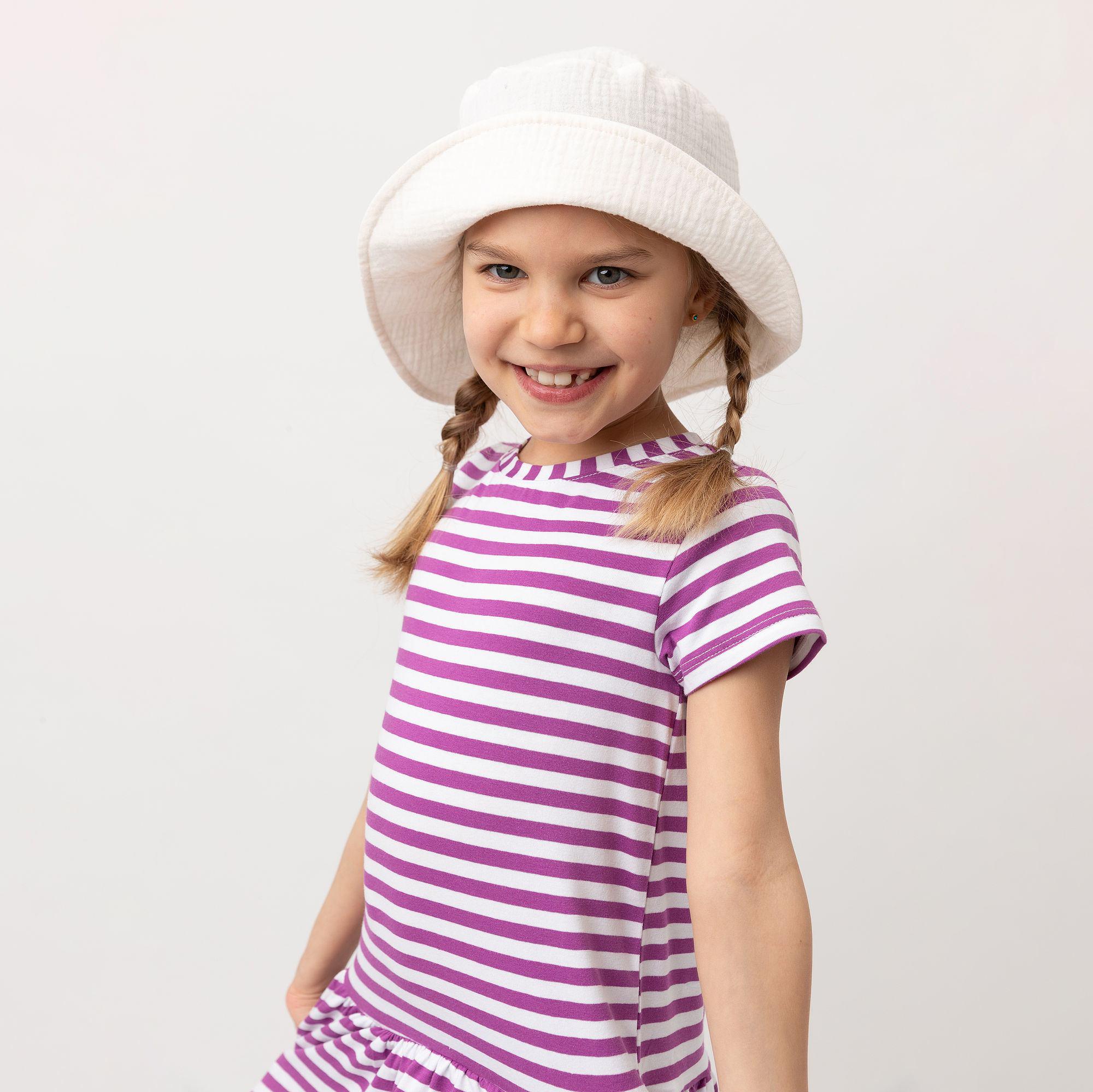 Violet stripes frill dress