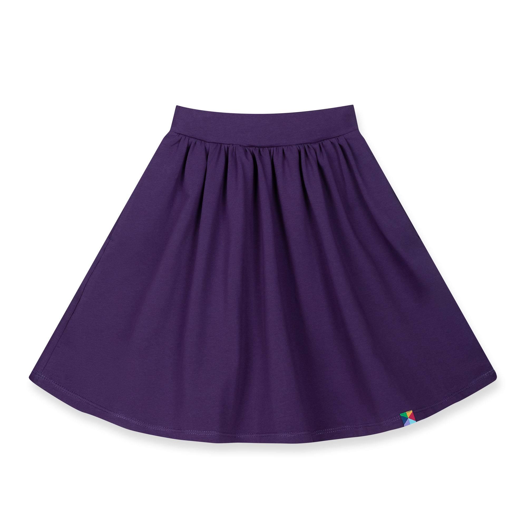 Violet midi skirt with pockets