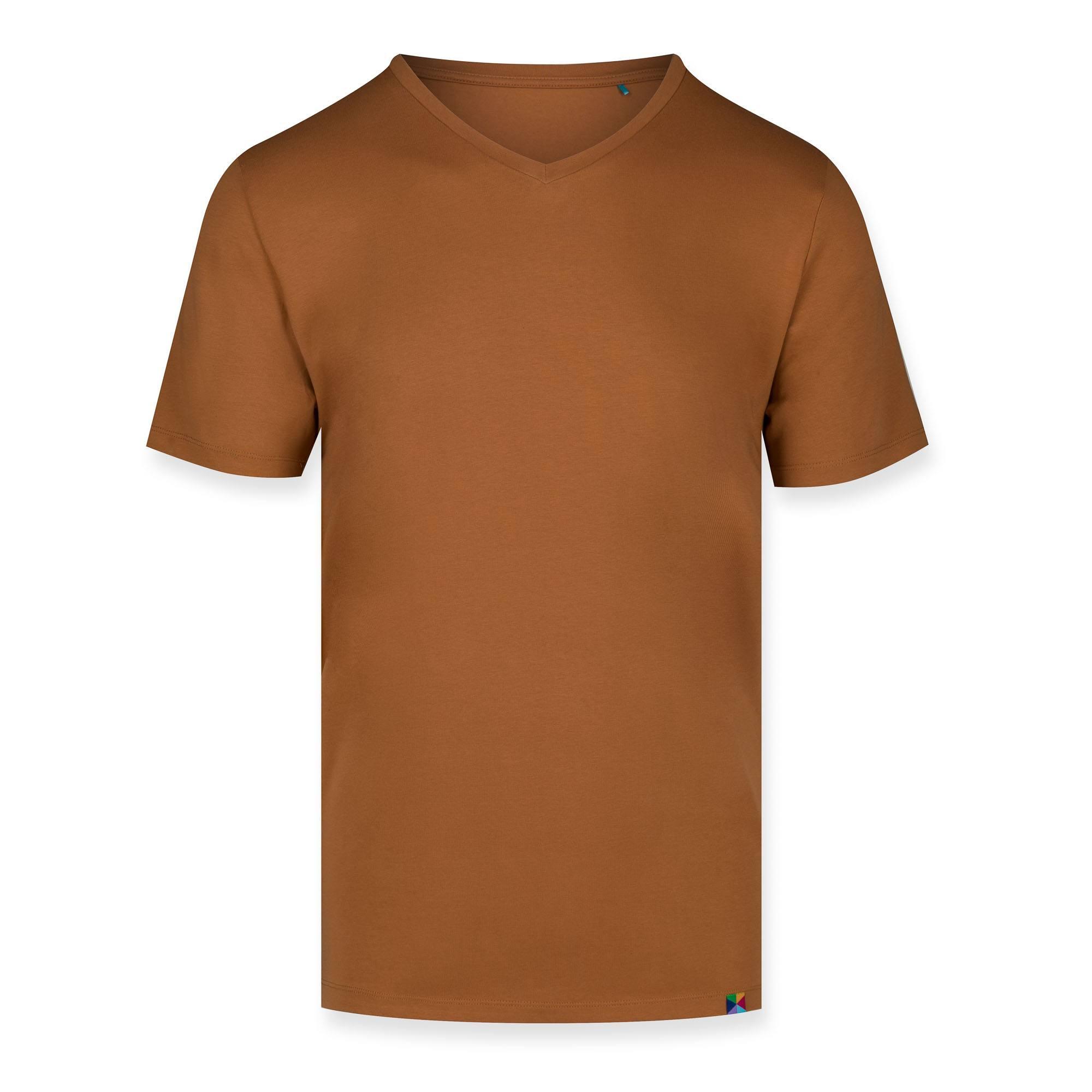 Caramel v-neck T-shirt Men