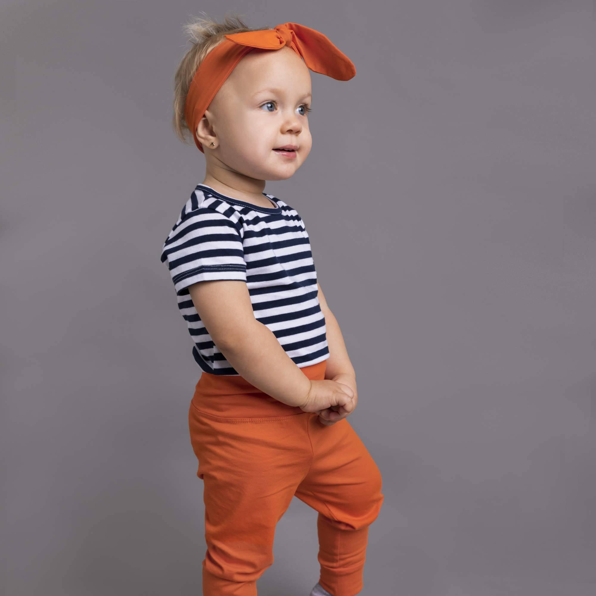 Orange jersey pants