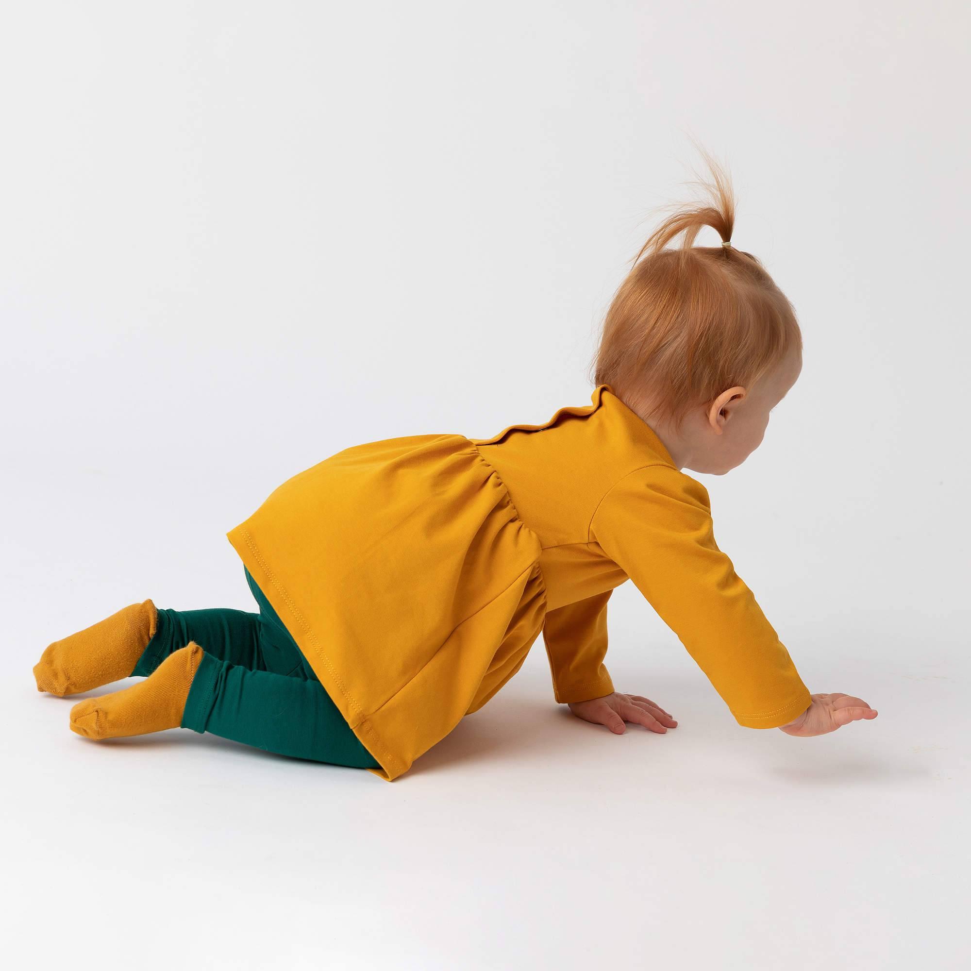 Bottle-green leggings Baby