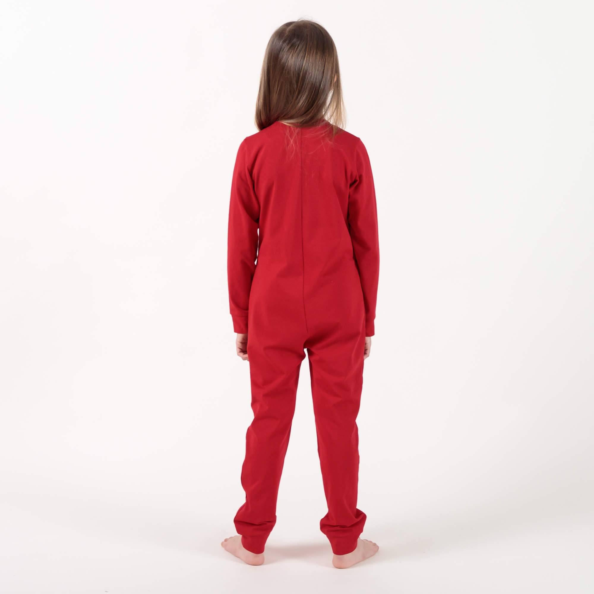 Red romper sleeping suit