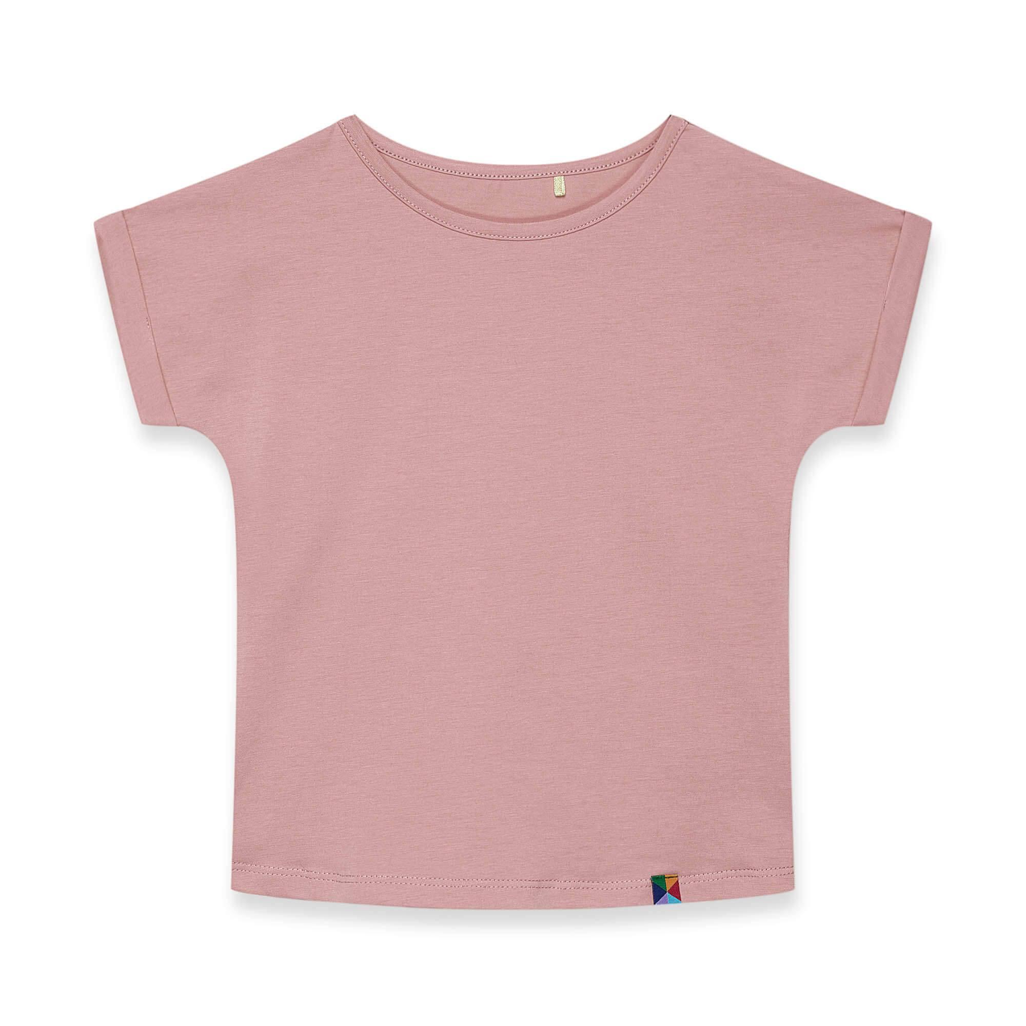 Pastel pink crew neck shirt Junior