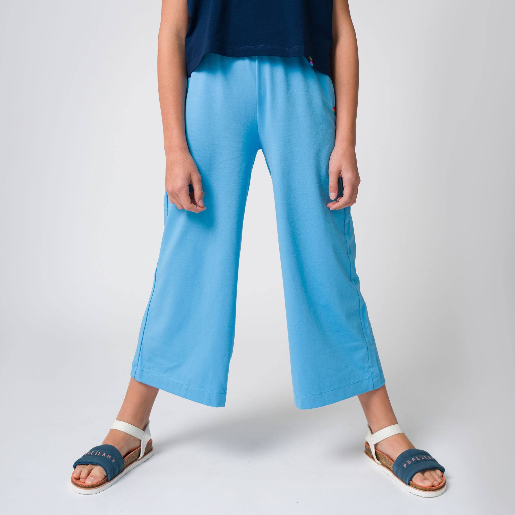 Pastel blue culotte trousers Junior