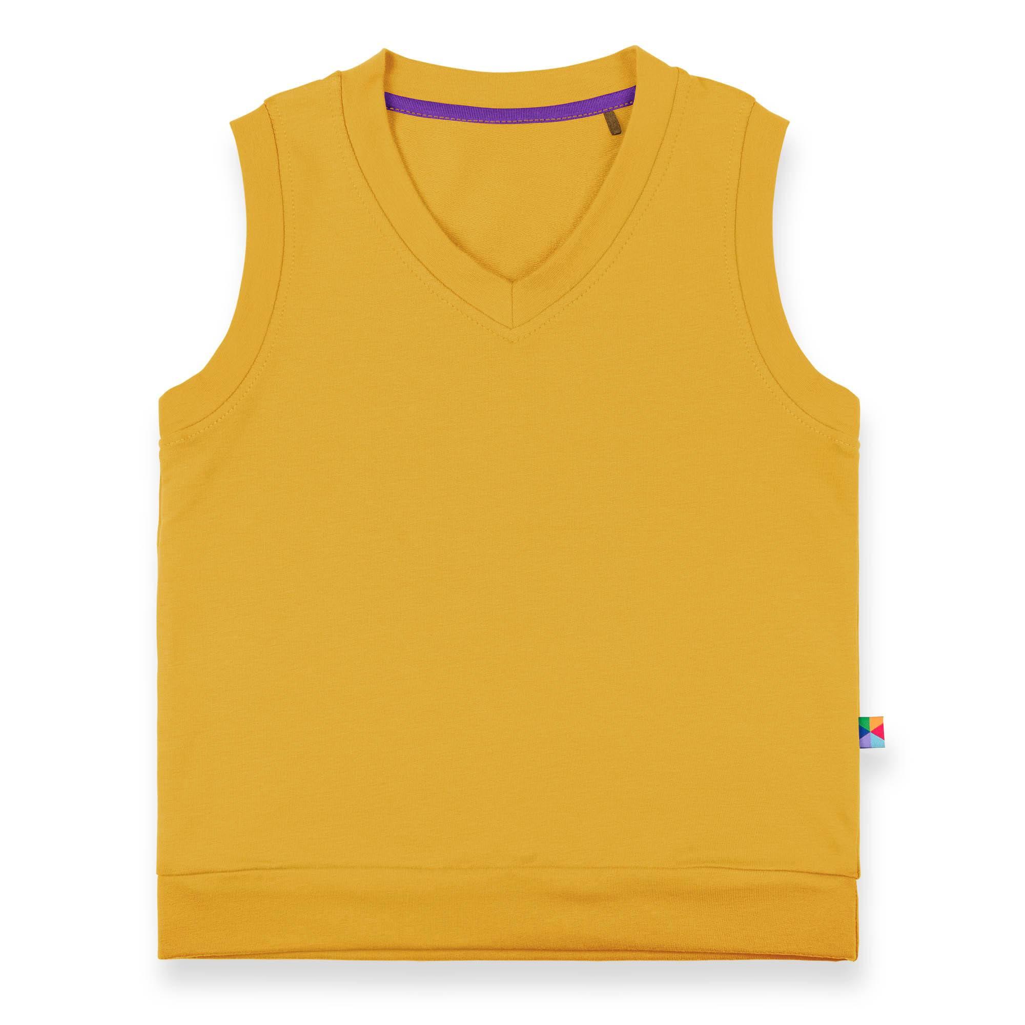 Mustard sweatshirt vest